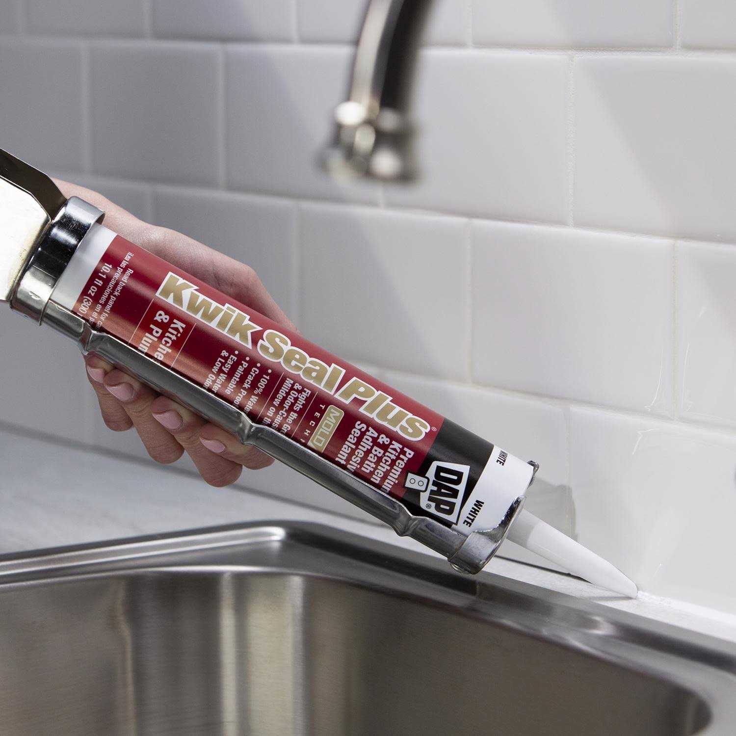 Dap Kwik Seal Plus Kitchen Bath Adhesive Caulk - Inhomebuy