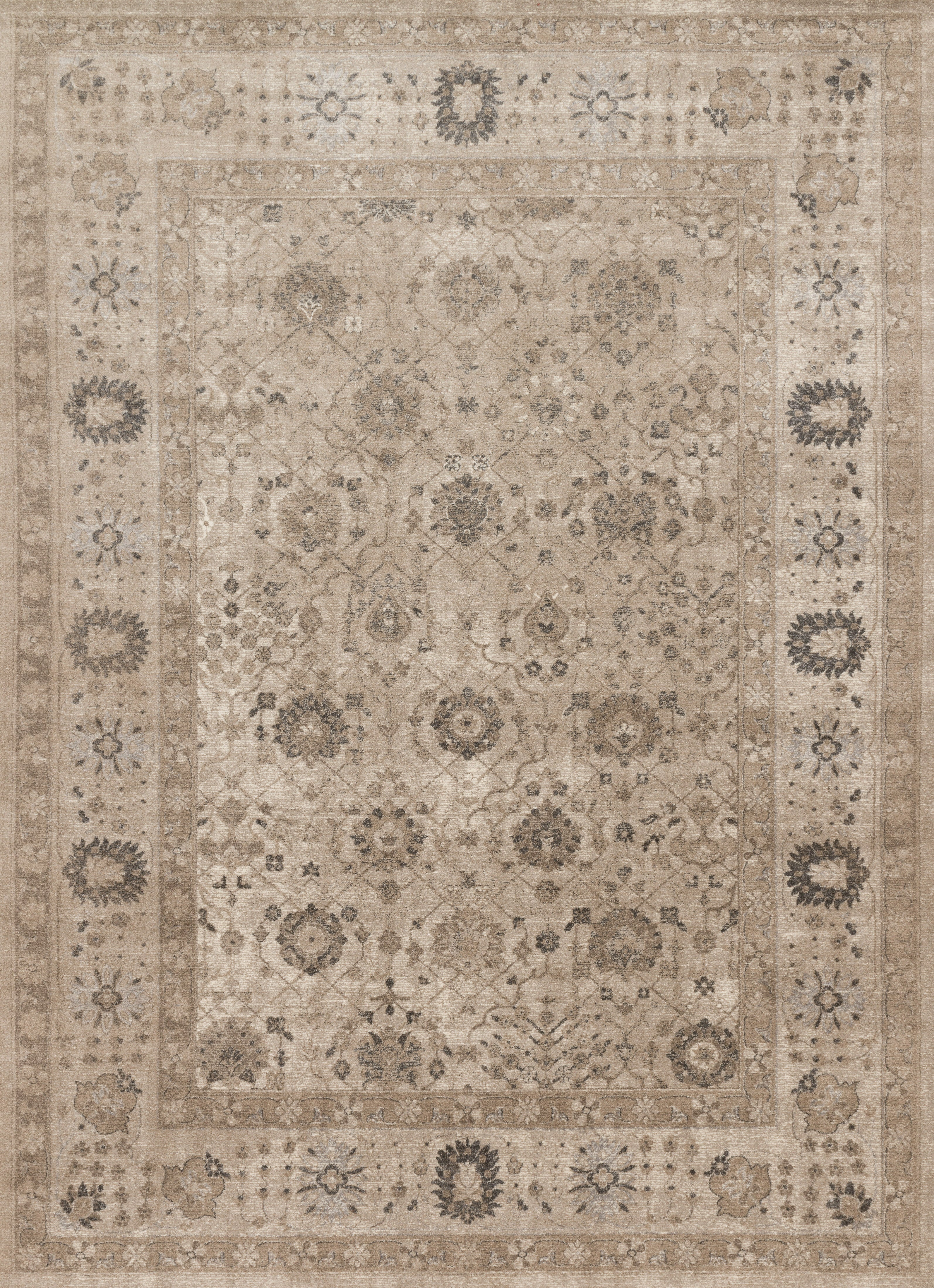 Loloi Rugs Century Collection Rug in Taupe, Taupe - 9'6