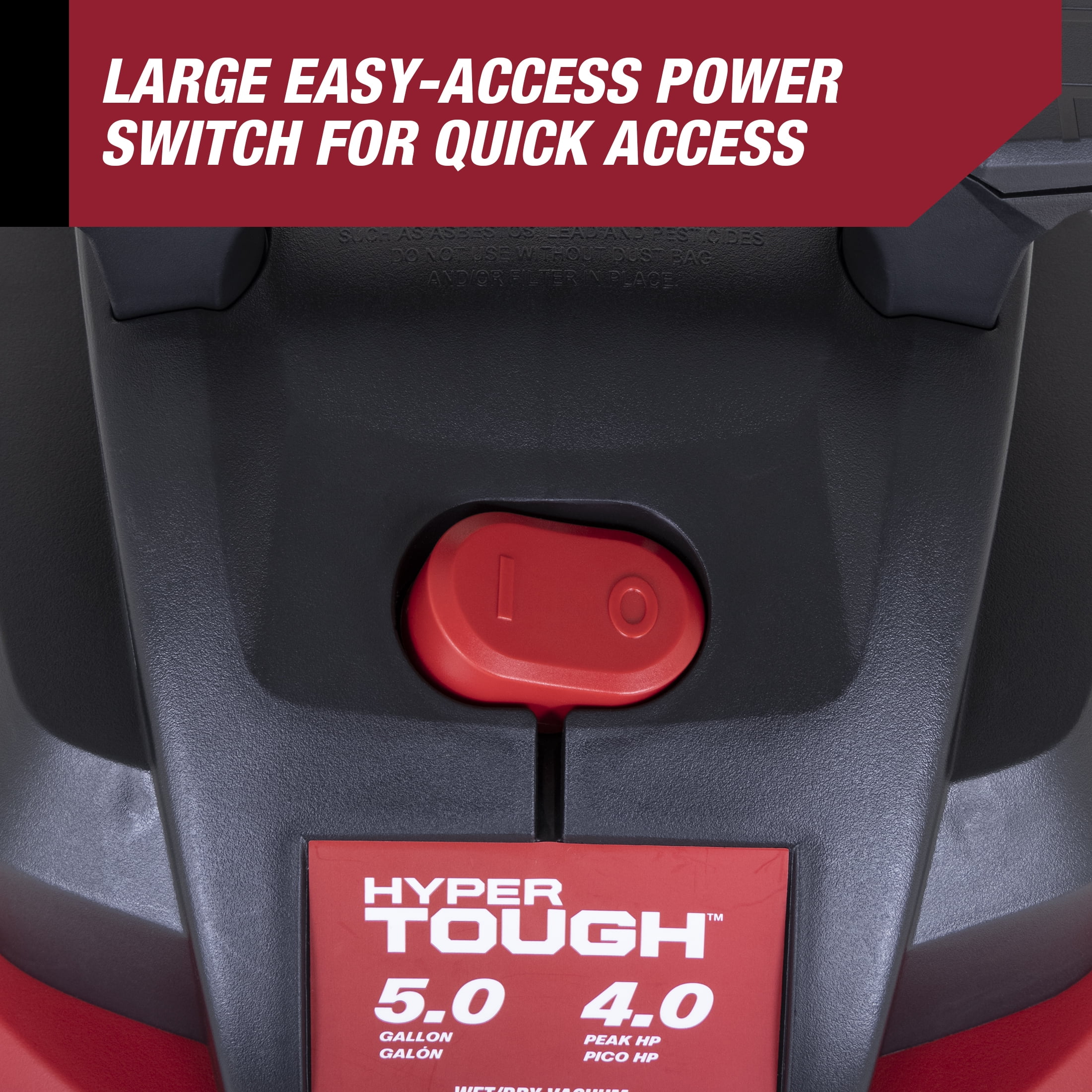 Hyper Tough 5 Gallon Wet/Dry Vacuum for the Car, Garage, Home or Workshop - Inhomebuy