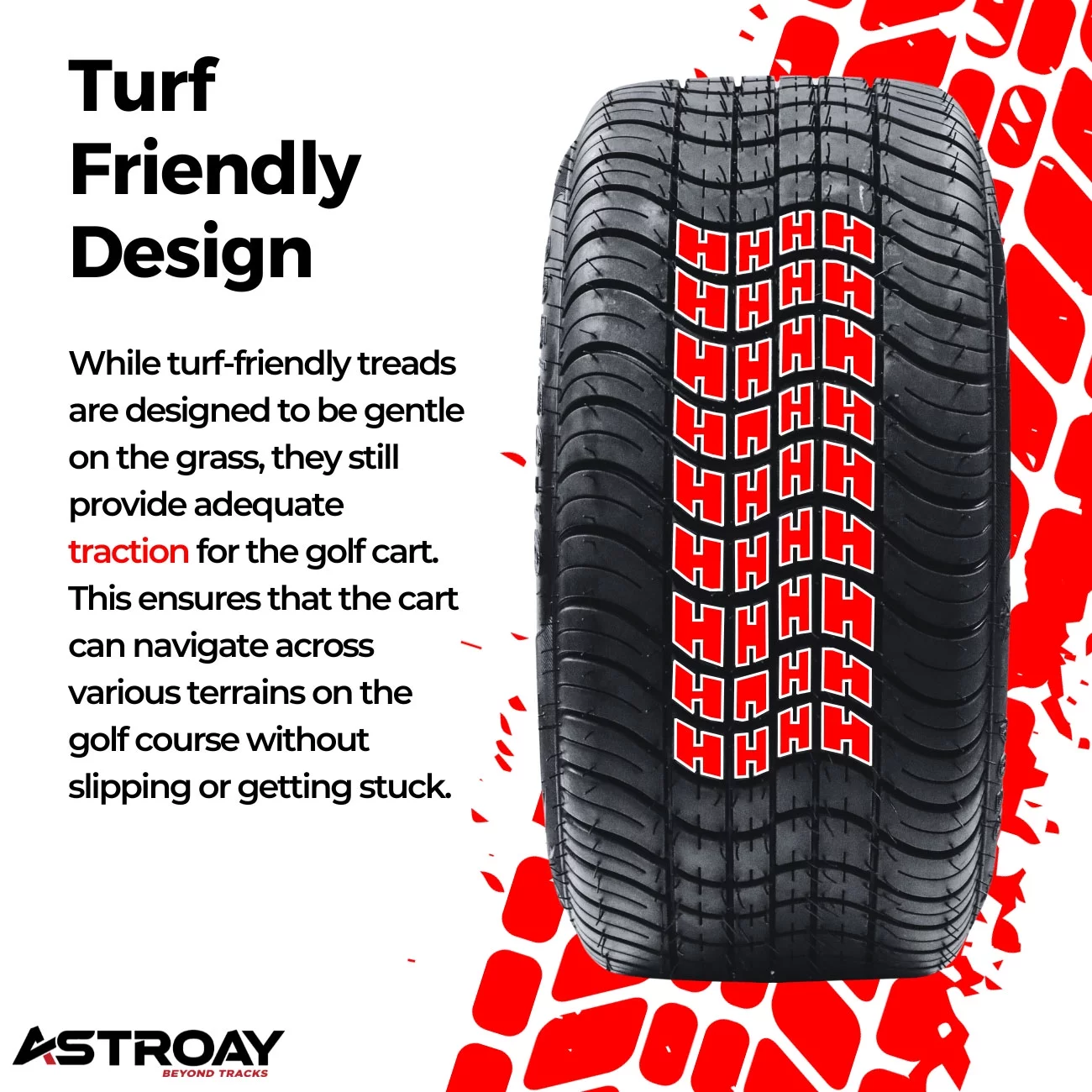 205/30-14 Astroay GF04 Golf Cart Tire - Inhomebuy