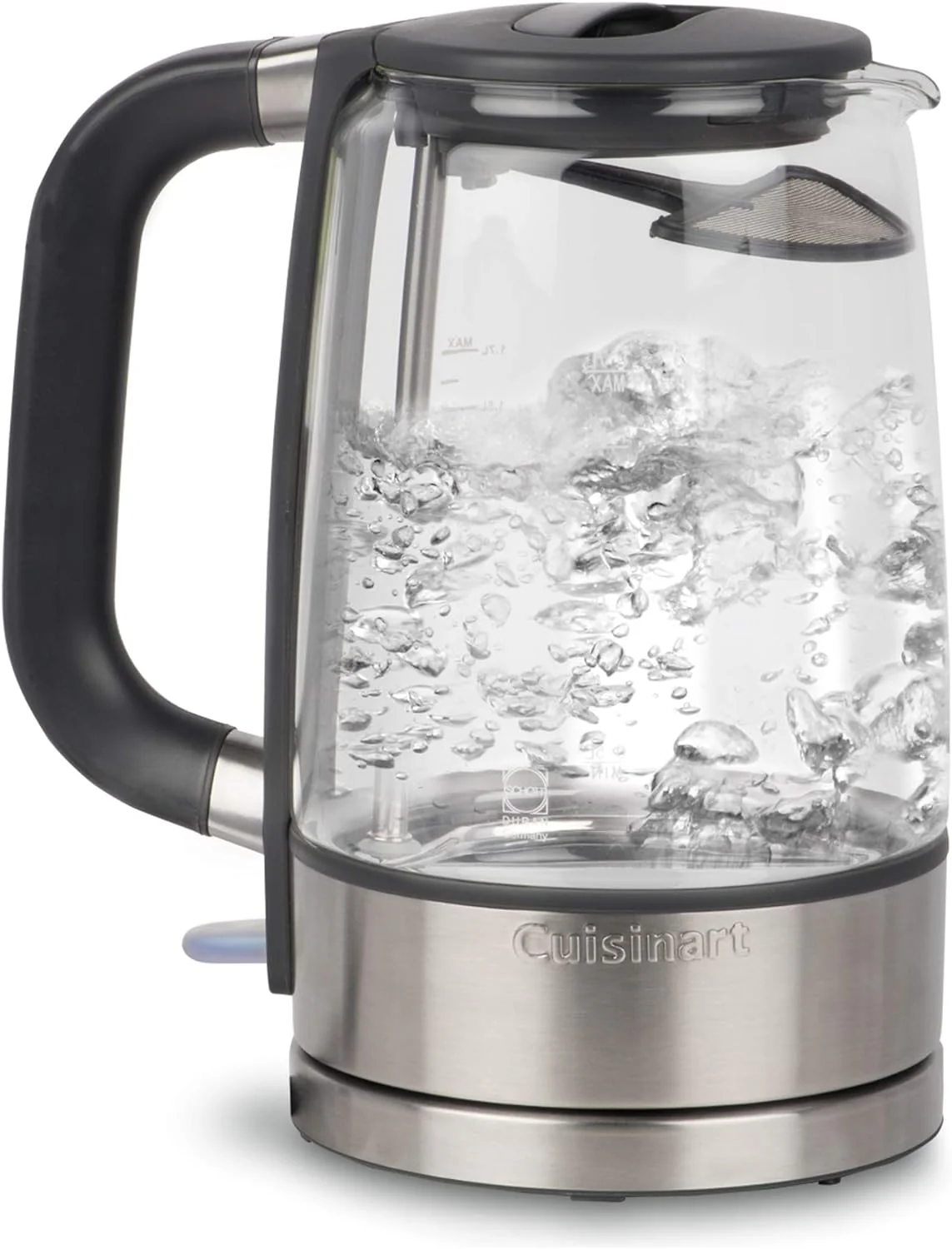 Cuisinart Glass Kettle: 1.7L, 1500W, brushed s/s | GK-17C - Inhomebuy