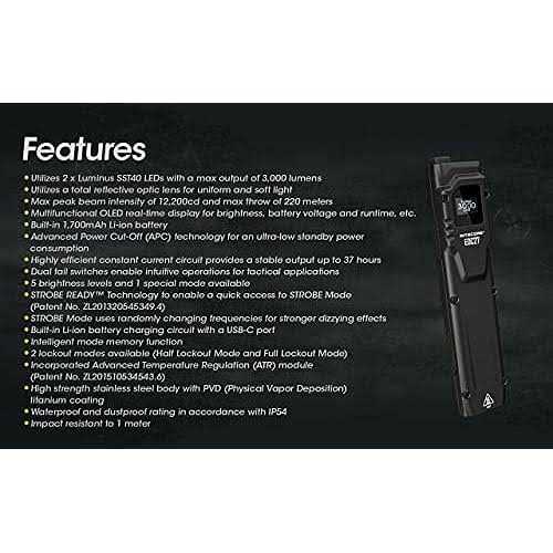 Nitecore EDC27 3000 Lumen Ultra Slim Flat EDC Flashlight - Inhomebuy