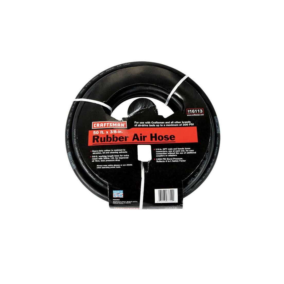 Craftsman 3/8-in 50-ft PVC Air Hose - Inhomebuy
