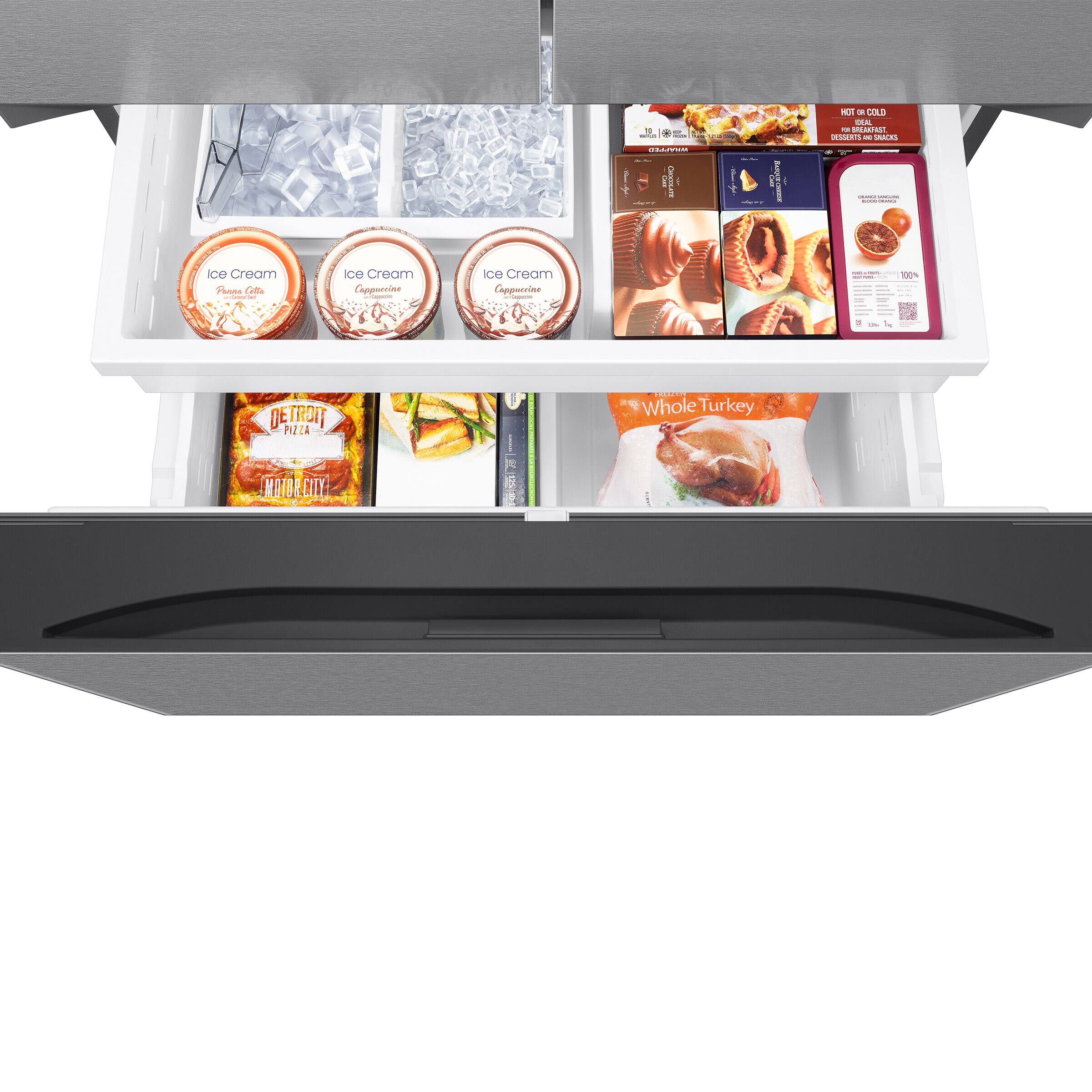 SAMSUNG 36 IN. 30.5 CU. FT. STAINLESS STEEL 3 DOOR FRENCH DOOR REFRIGERATOR WITH EXTERIOR WATER DISP - Inhomebuy