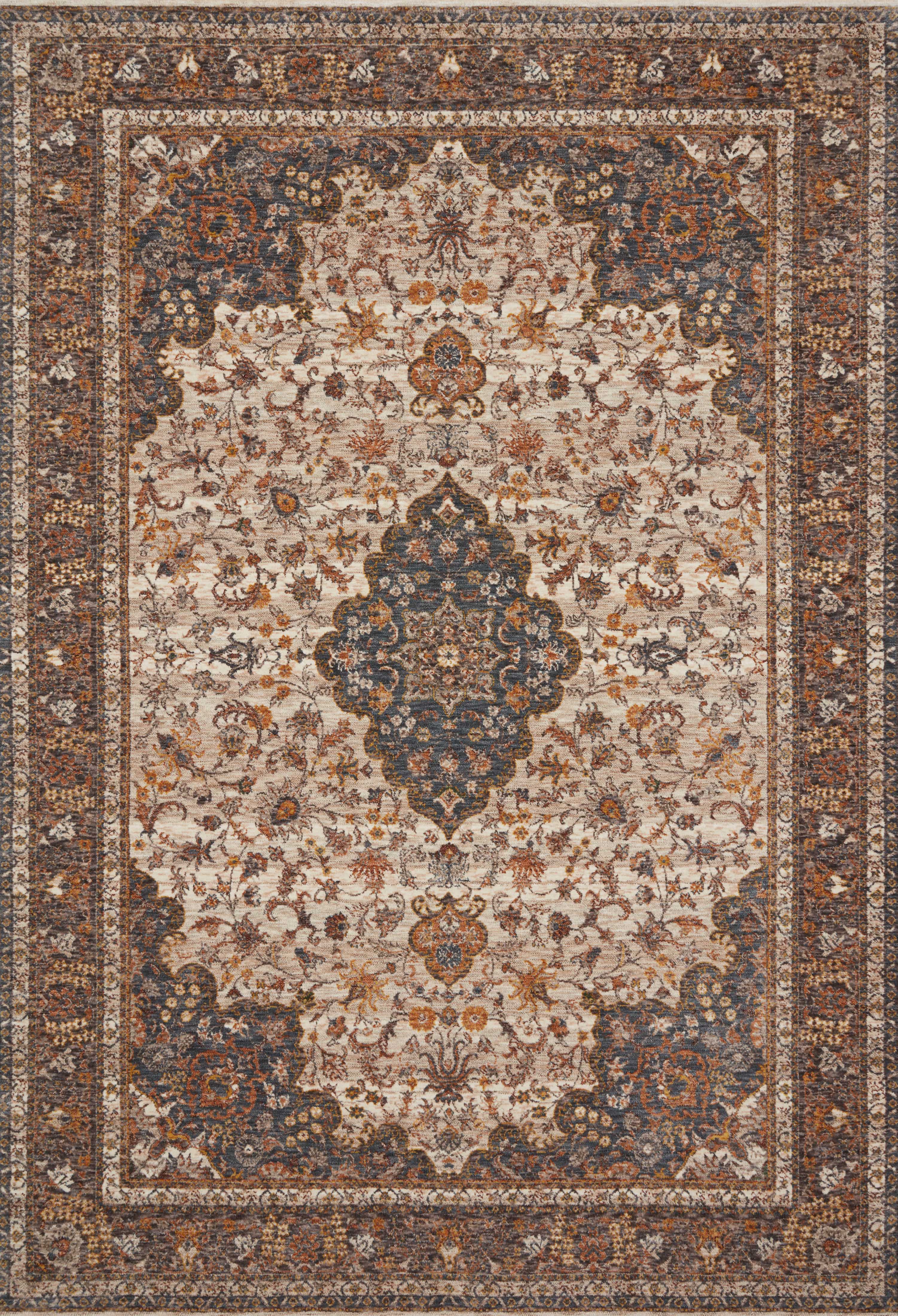 Loloi Rugs Lourdes Collection Rug in Natural, Ocean - 11'6