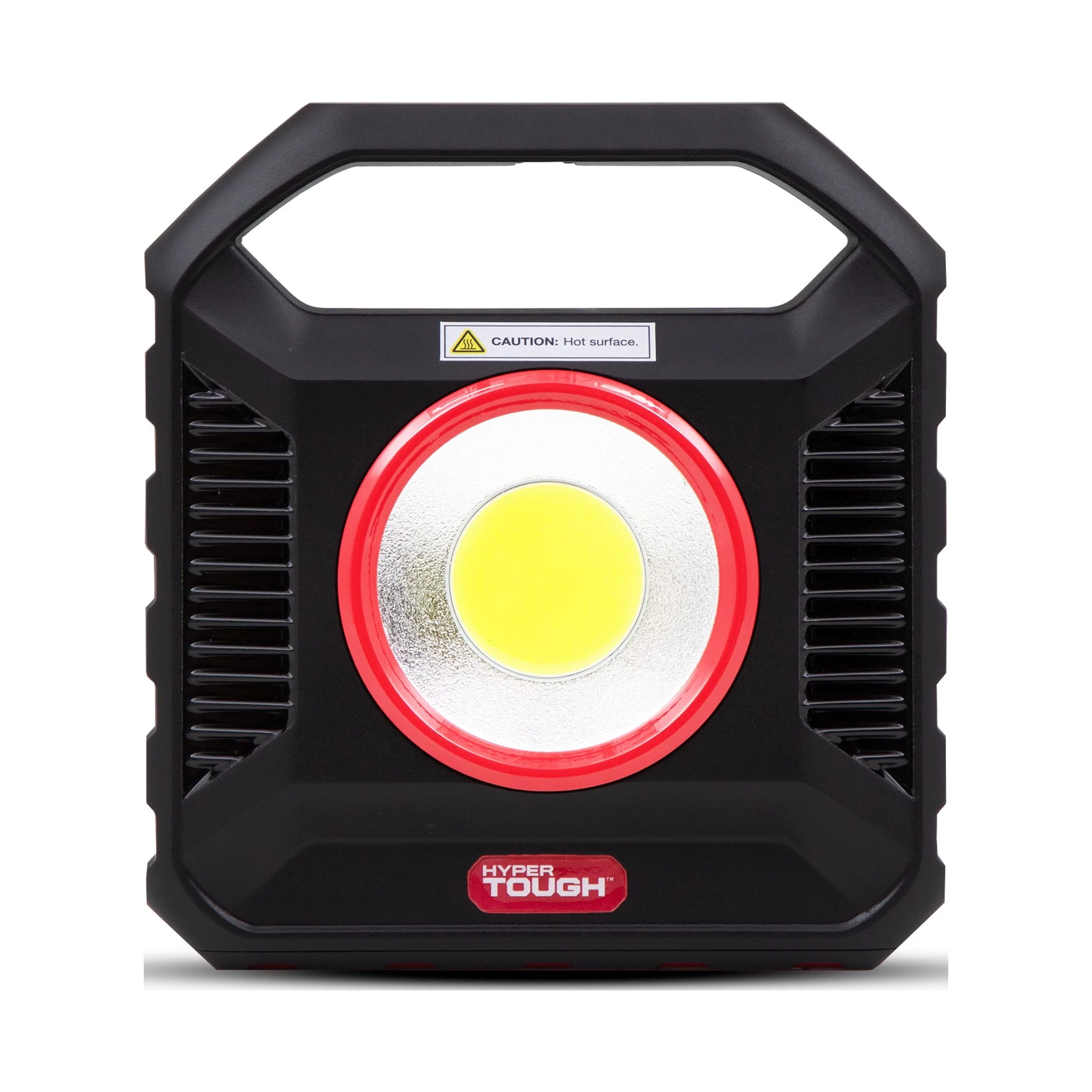 Hyper Tough 2300 Lumen LED Rechargeable Portable Work Light, Red, Black, 3 Modes - Inhomebuy
