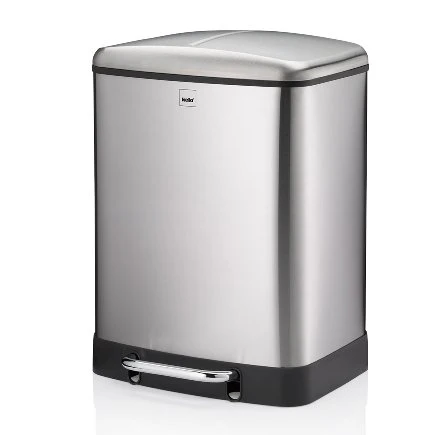 Rubbish separator Davino Silver Matt - 24 L - Inhomebuy