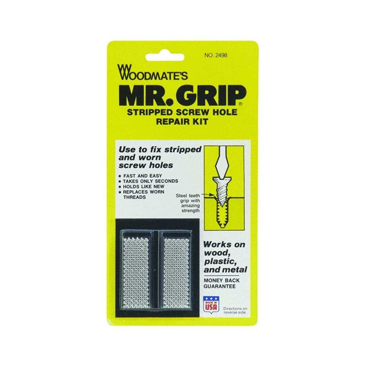 Woodmate 2498 Mr Grip Screw Hole Repair Kit - Inhomebuy