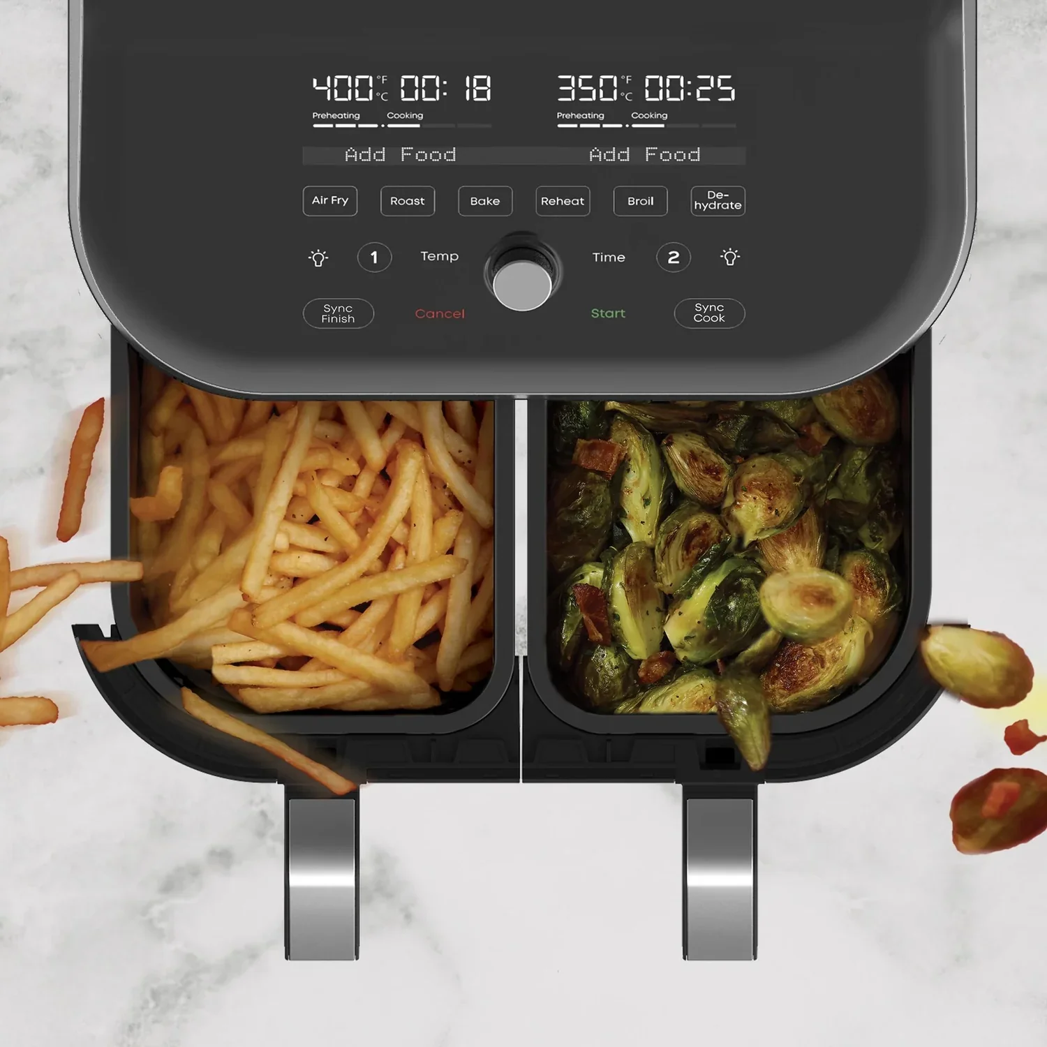Instant Pot | 140-3118-01 | Air Fryer: Vortex Plus Dual, 8.0-Qt, ClearCook - Inhomebuy