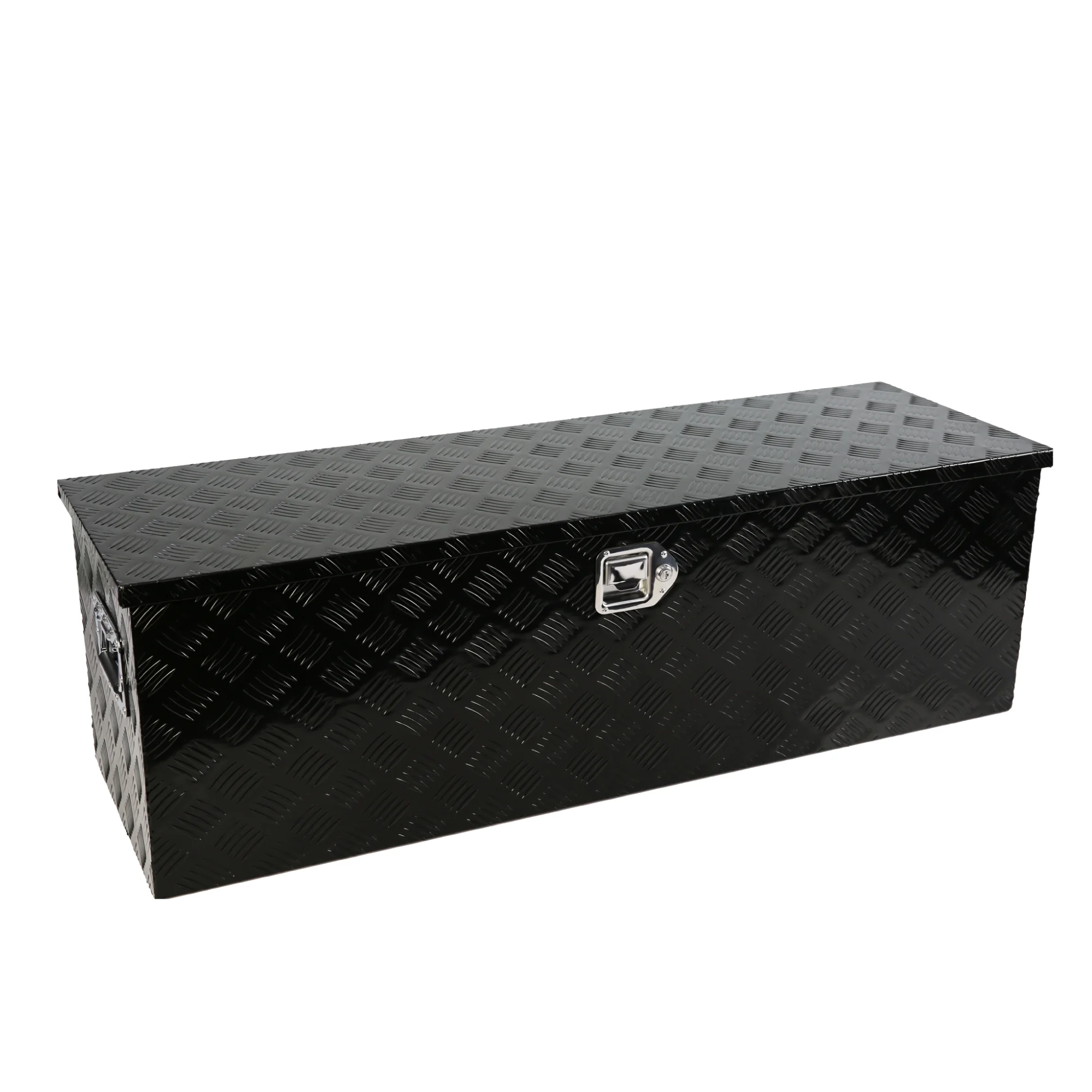 Aluminum 5 Bar Tread Tool Box with Lock Keys, Waterproof Truck Storage Box Organizer - Inhomebuy