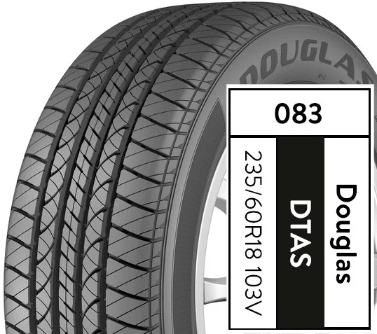 Douglas Touring A/S 235/60R18 103V All-Season Tire - Inhomebuy