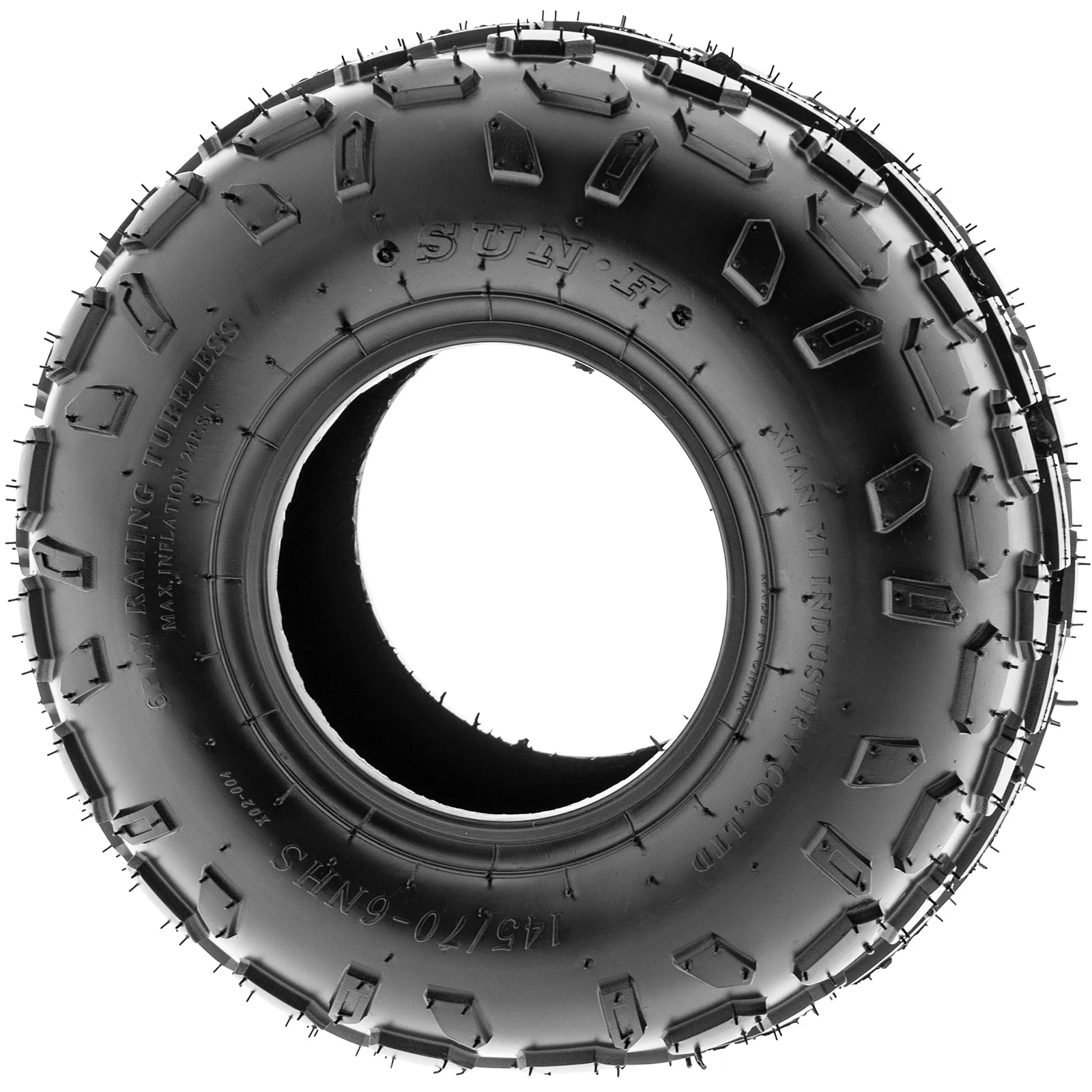 SunF All Trail ATV UTV Tires 145/70x6 145/70-6(14x6-6) 6 PR A015 (Pair of 2) - Inhomebuy