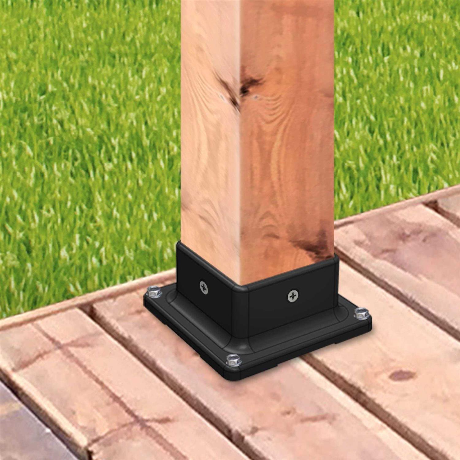 Nuvo Iron NYS30B Yard and Lawn Spike with In-Ground Post Support - Inhomebuy