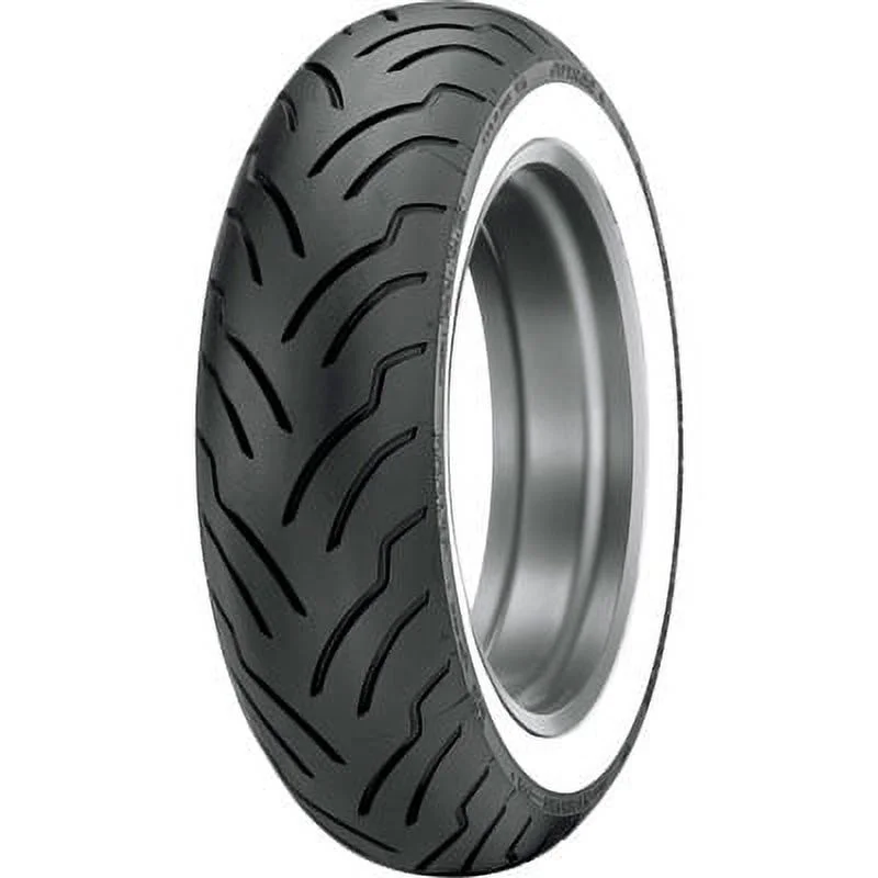 MT90B-16 (74H) Dunlop American Elite Rear Motorcycle Tire Wide White Wall For Indian, Harley-Davidson - Inhomebuy