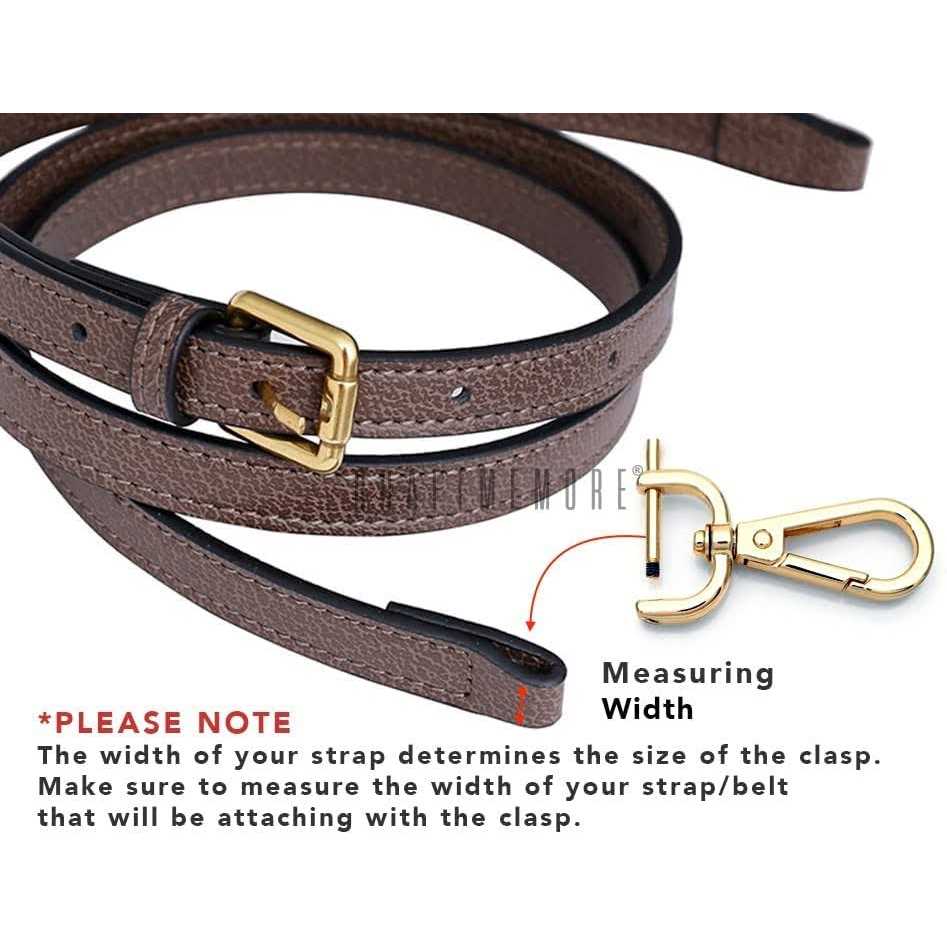 CRAFTMEMORE 2pcs Detachable Snap Hook Swivel Clasp w/Screw Bar Vt493 Bag Strap Hardware Replacement - Inhomebuy