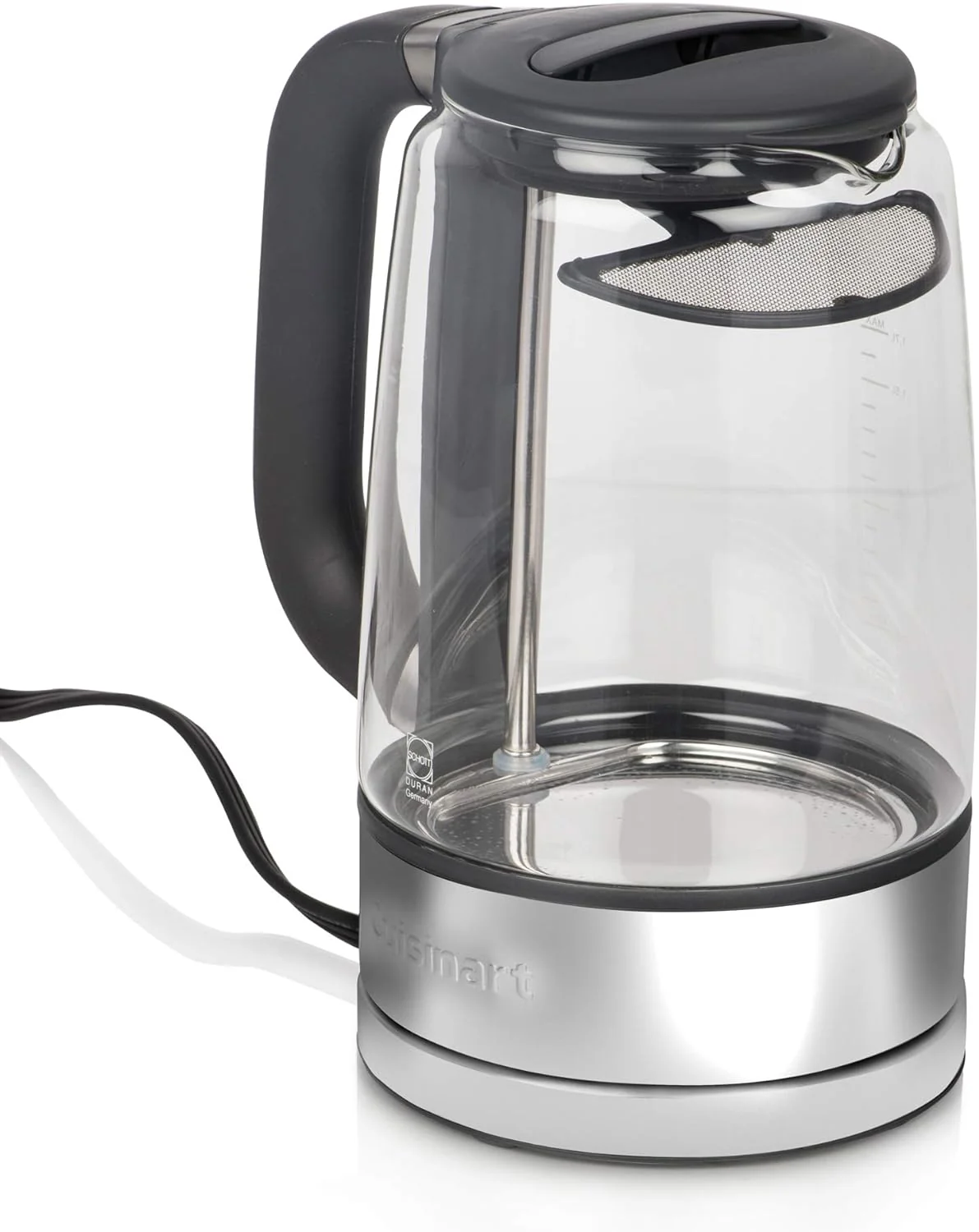 Cuisinart Glass Kettle: 1.7L, 1500W, brushed s/s | GK-17C - Inhomebuy
