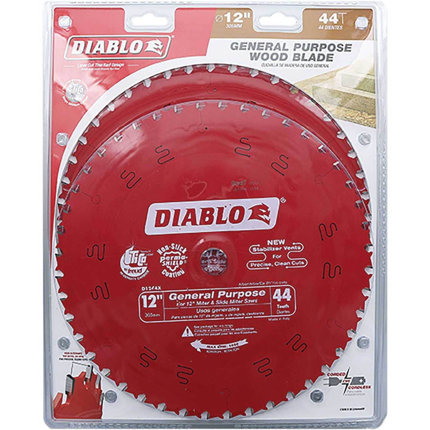 Diablo 12 in. x 80 Tooth Steel Demon Cermet II Saw Blade D1280CF - Inhomebuy