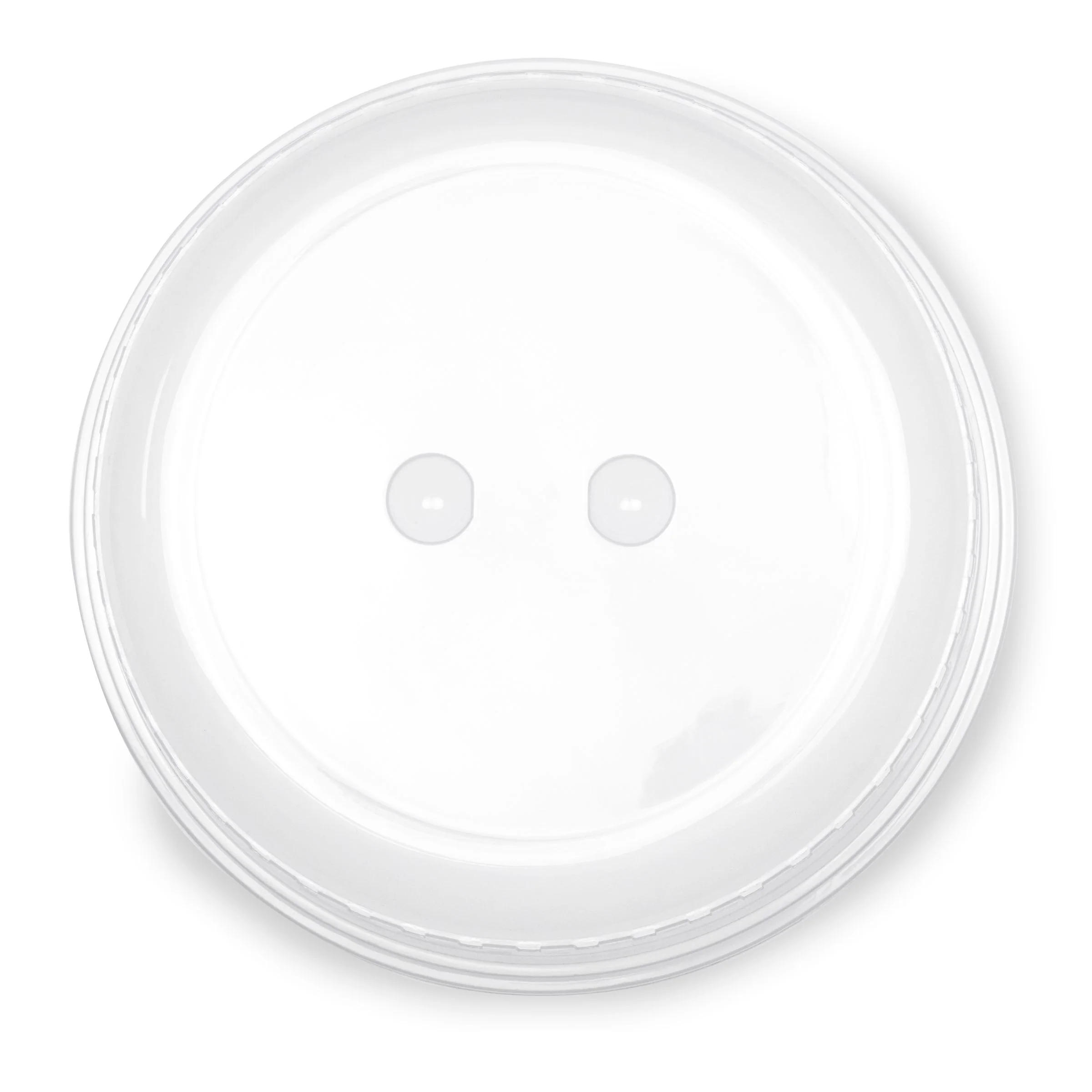 HomeCraft 10-Inch Microwave Plate Cover Shield with Insert Handles & Ventilation, Clear - Inhomebuy