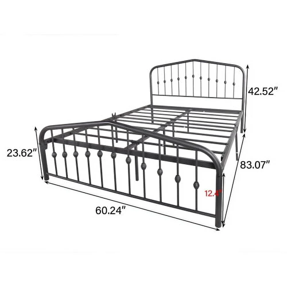 Twin Floor Bed Frame for Toddler, Montessori Floor Bed with Fence and Wood Slats, Low Wood Platform Beds for Girls Boys Kids Happy Time, White - Inhomebuy