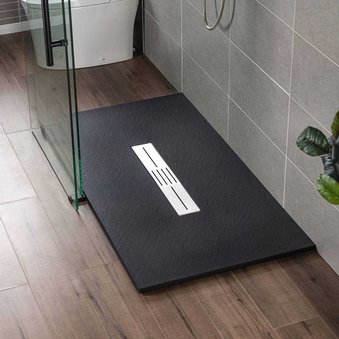 WOODBRIDGE 60 in. L x 32 in. W Alcove Zero Threshold Shower Pan Base with Left/Right Drain - Inhomebuy