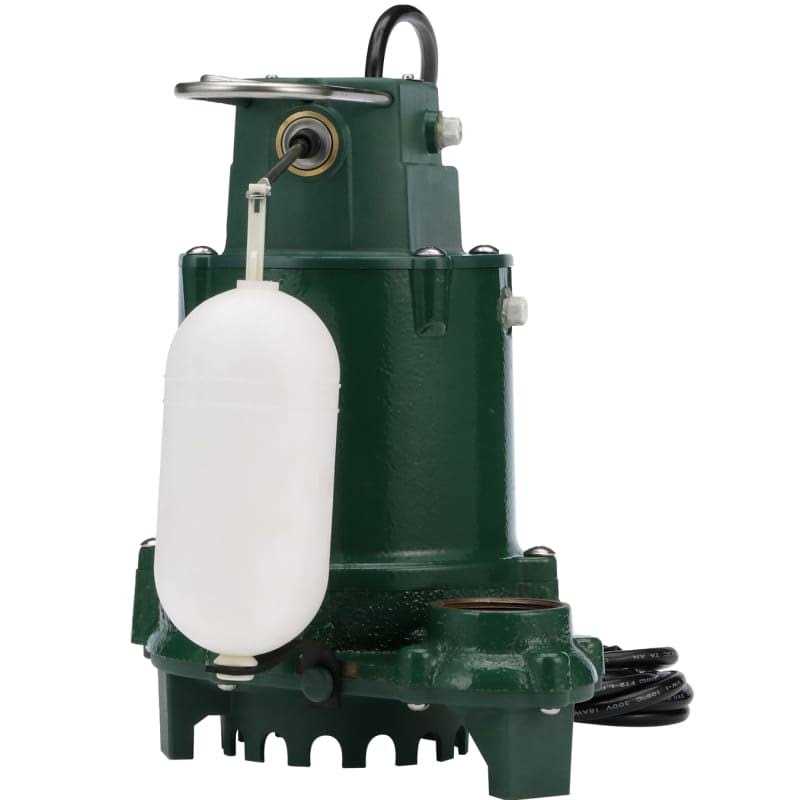 Zoeller Pro Cast Iron Submersible Sump Pump 1/2 HP - Inhomebuy