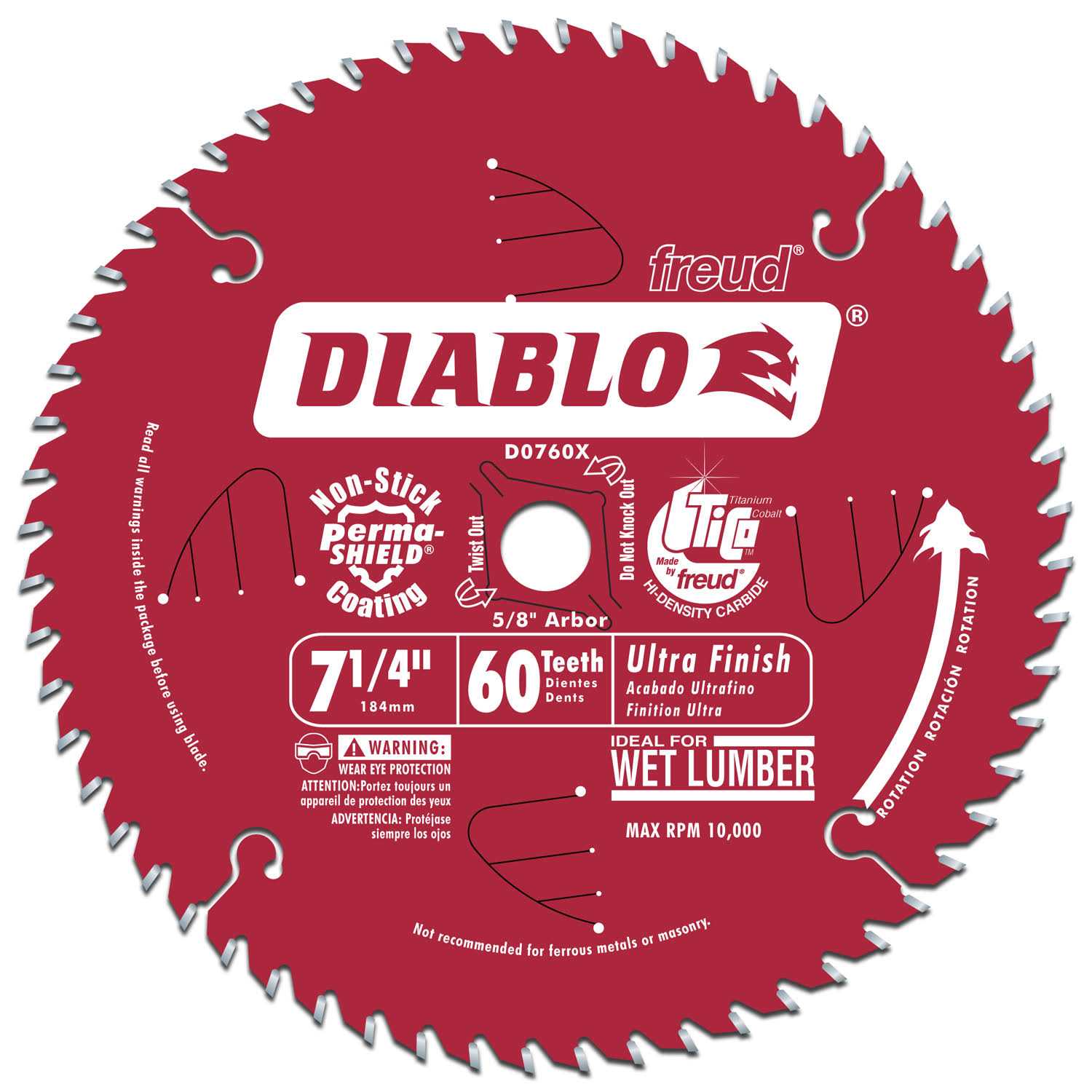 Diablo Circular Saw Blade D0756N - Inhomebuy