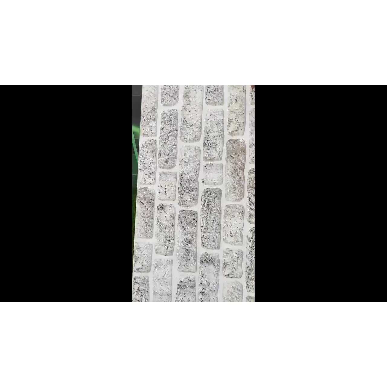 Dundee Deco 3D Wall Panels Brick Effect Cladding Brown Grey Stone Look Wall Paneling - Inhomebuy