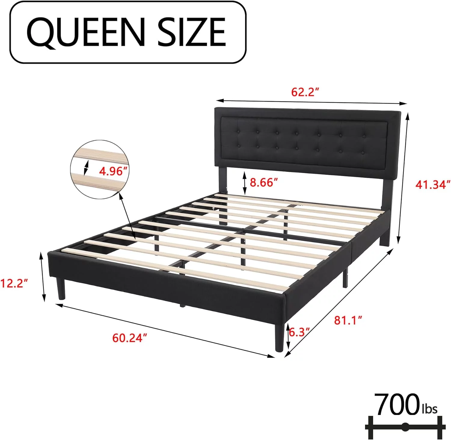 alazyhome Velvet Upholstered Platform Bed Frame Twin Size with Button Tufting Headboard , Easy Assembly, Pink - Inhomebuy