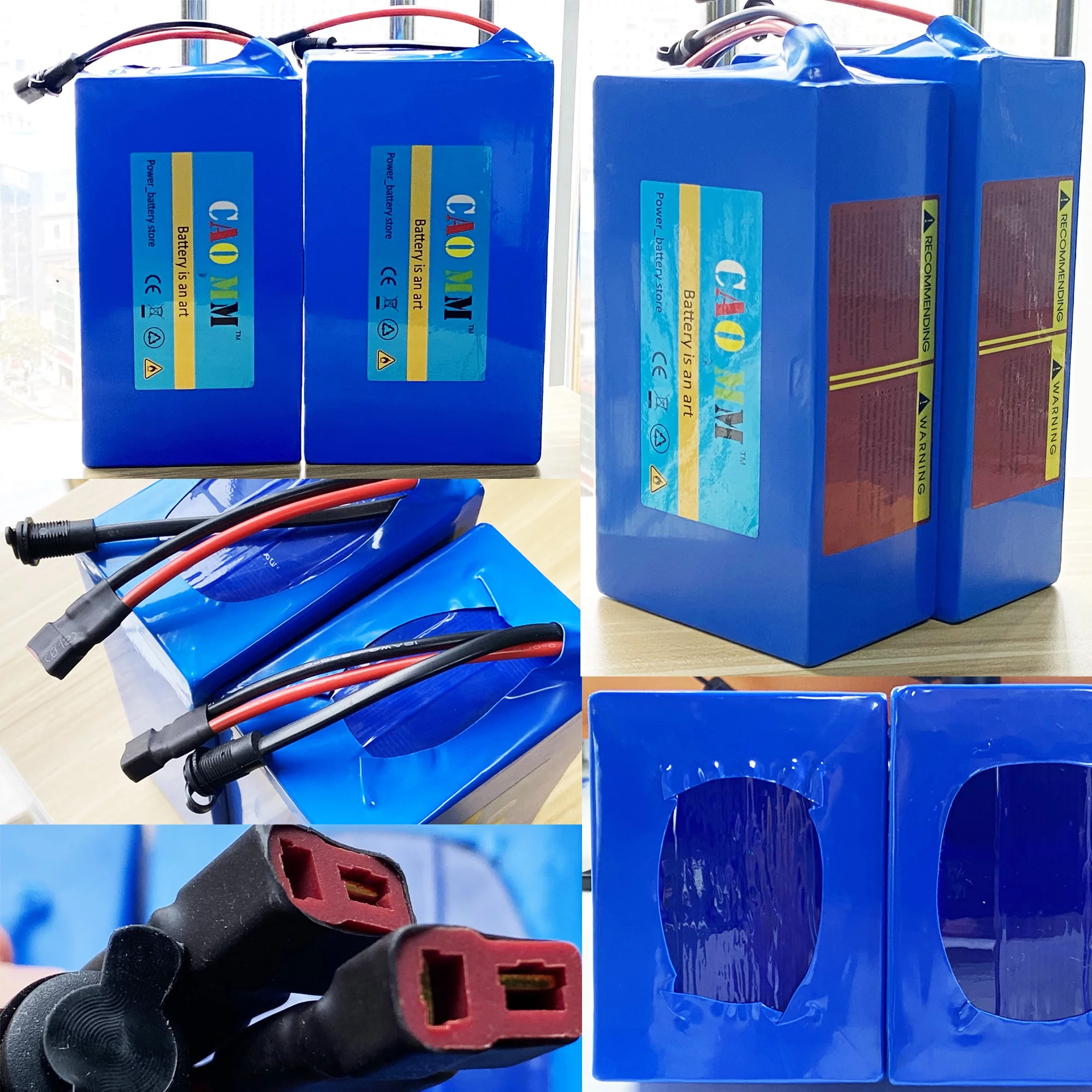 48V 10Ah Ebike Battery with Charger XT90 48V Scooter Lithium Battery for 1000W Electric Bike Motor - Inhomebuy