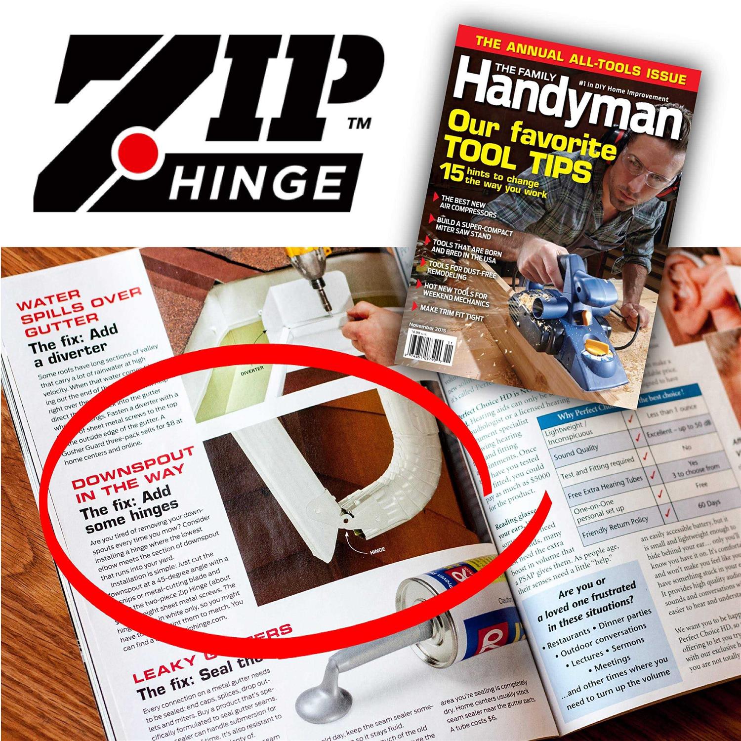 Zip Hinge Gutter Downspout Extension Solution - Inhomebuy