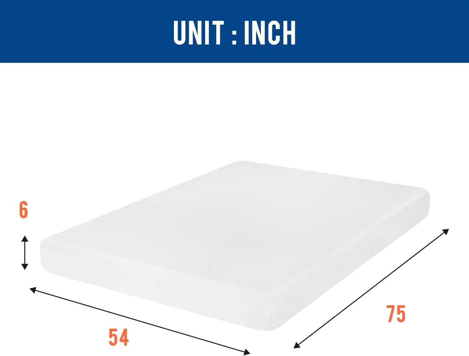 YRLLENSDAN 6 Inch Gel Memory Foam Mattress Medium Firm Mattresses Bed-in-a-Box, Twin - Inhomebuy