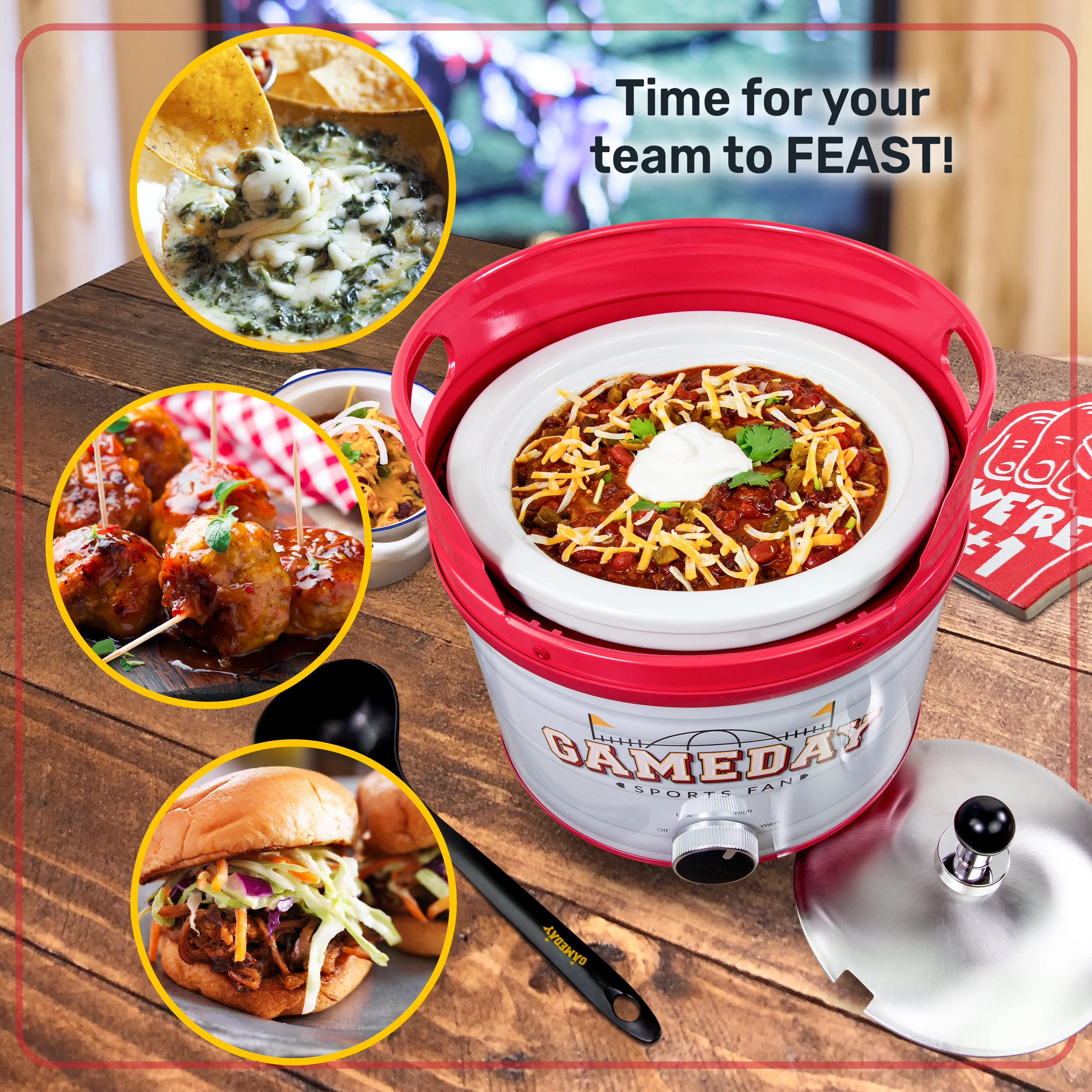 Game Day Kickin�?Keg Cooker - Inhomebuy