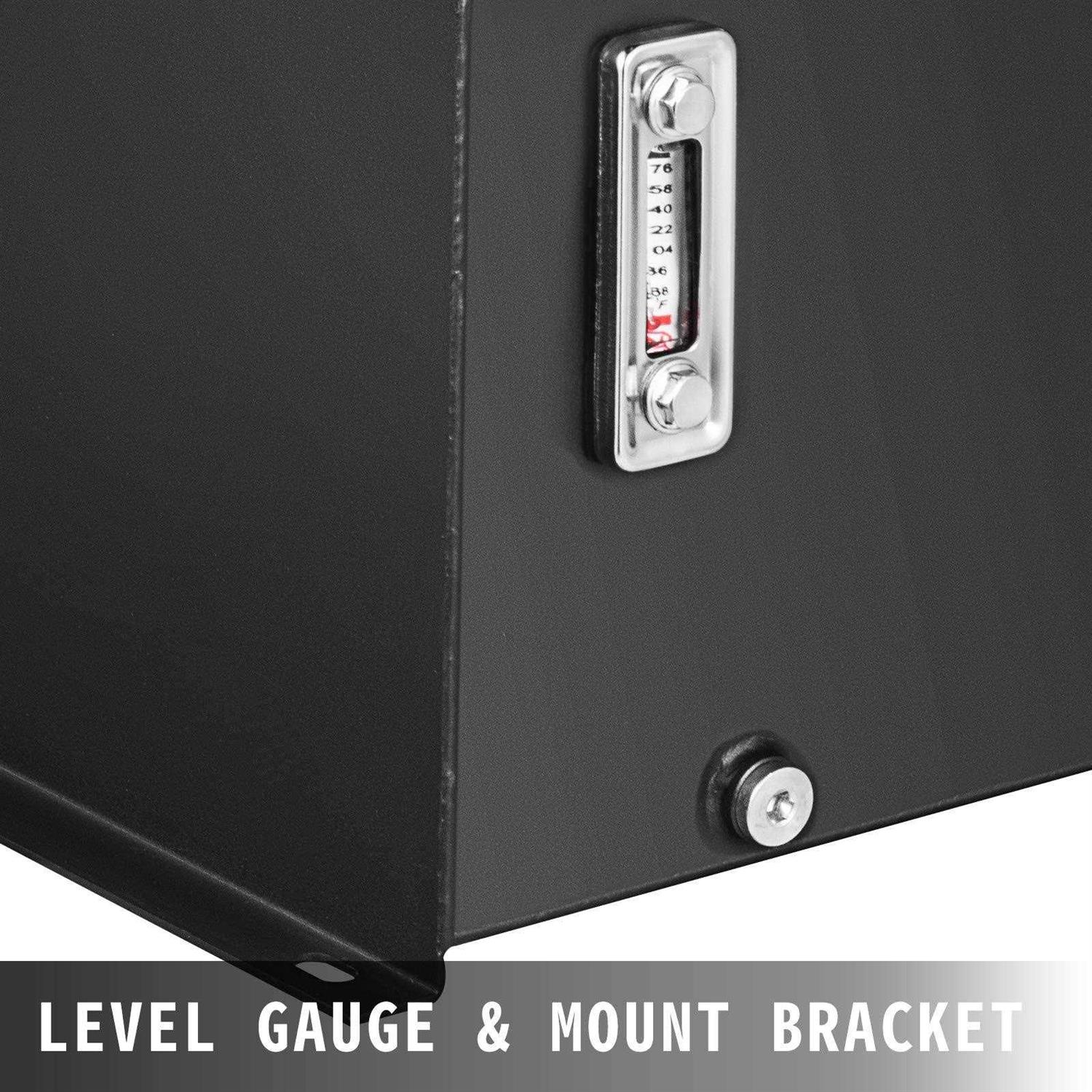 VEVOR Hydraulic Fluid Tank Reservoir 10 Gal Fuel Tank Heavy Duty Hydraulic Steel Fluid Tank - Inhomebuy