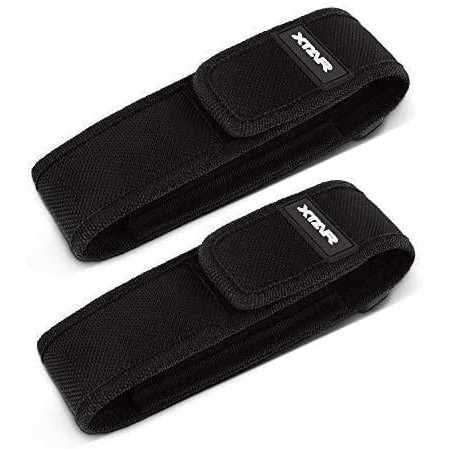 XTAR 2-Pack Flashlight Pouch Holster Holder for 5.9-8.2 Flash Light Compatible with FENIX UC30 UC35 E35 Surefire G2X 6P 6PX E2L UltraFire 501B 502B - Inhomebuy
