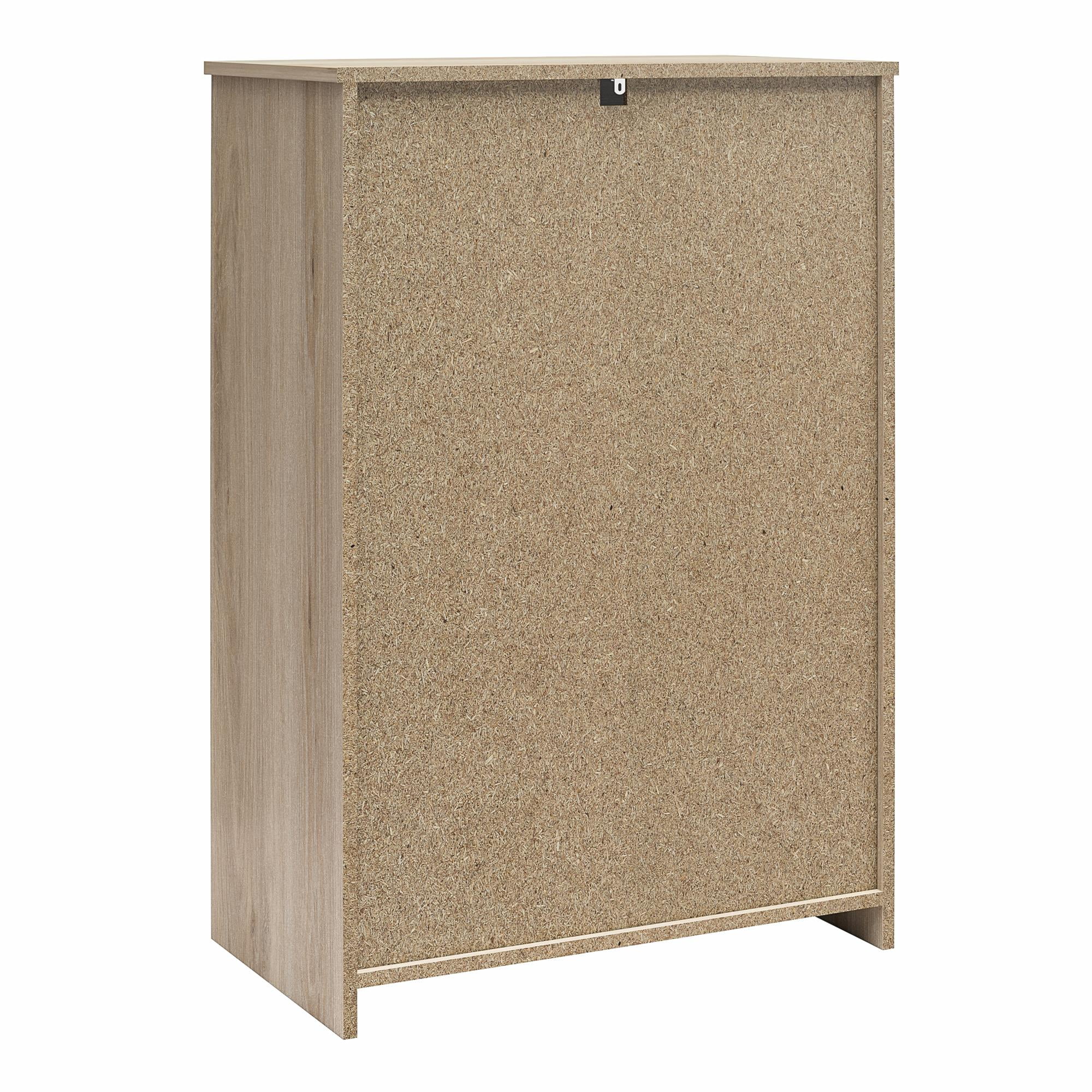 Ameriwood Home BrEZ Build Pearce 4 Drawer Dresser, Black Oak - Inhomebuy