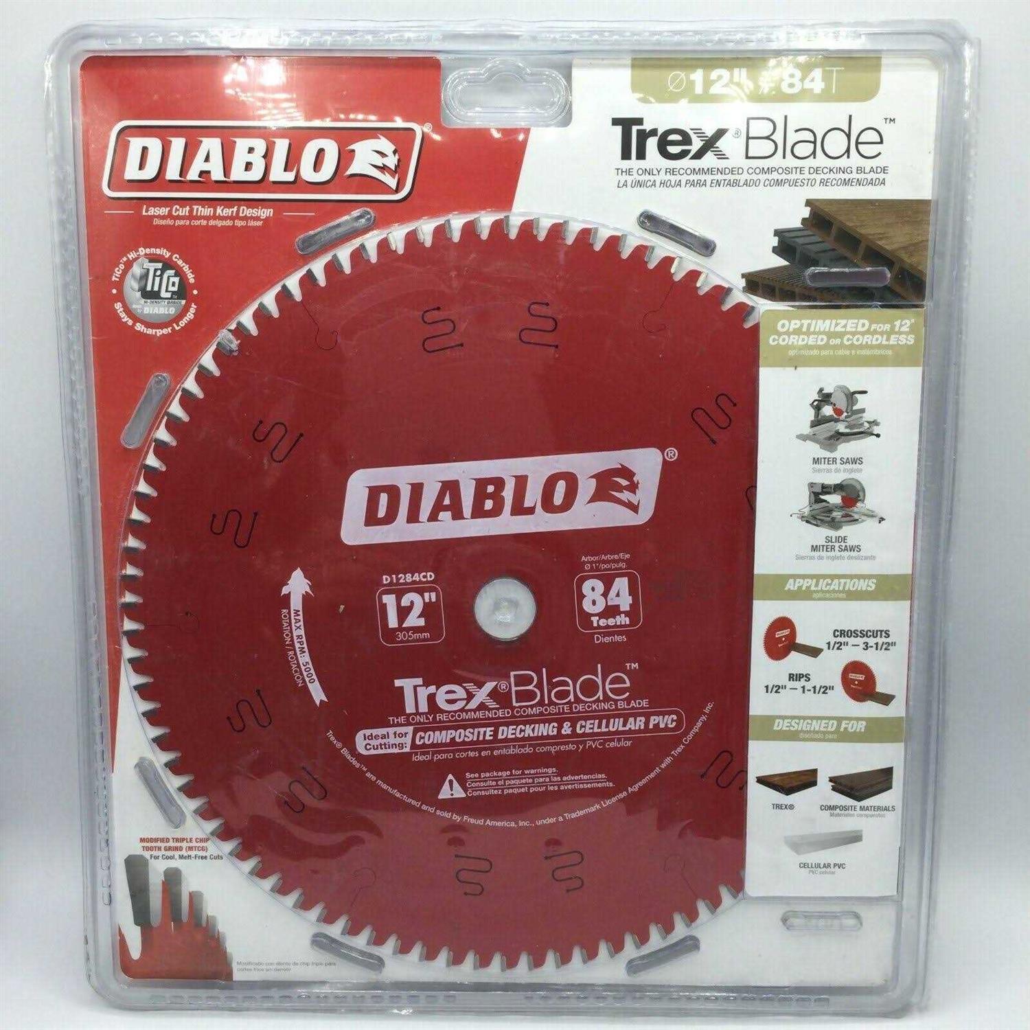 Diablo D1260CF 12 in x 60 Tooth Steel Demon Metal Cutting Saw Blade - Inhomebuy