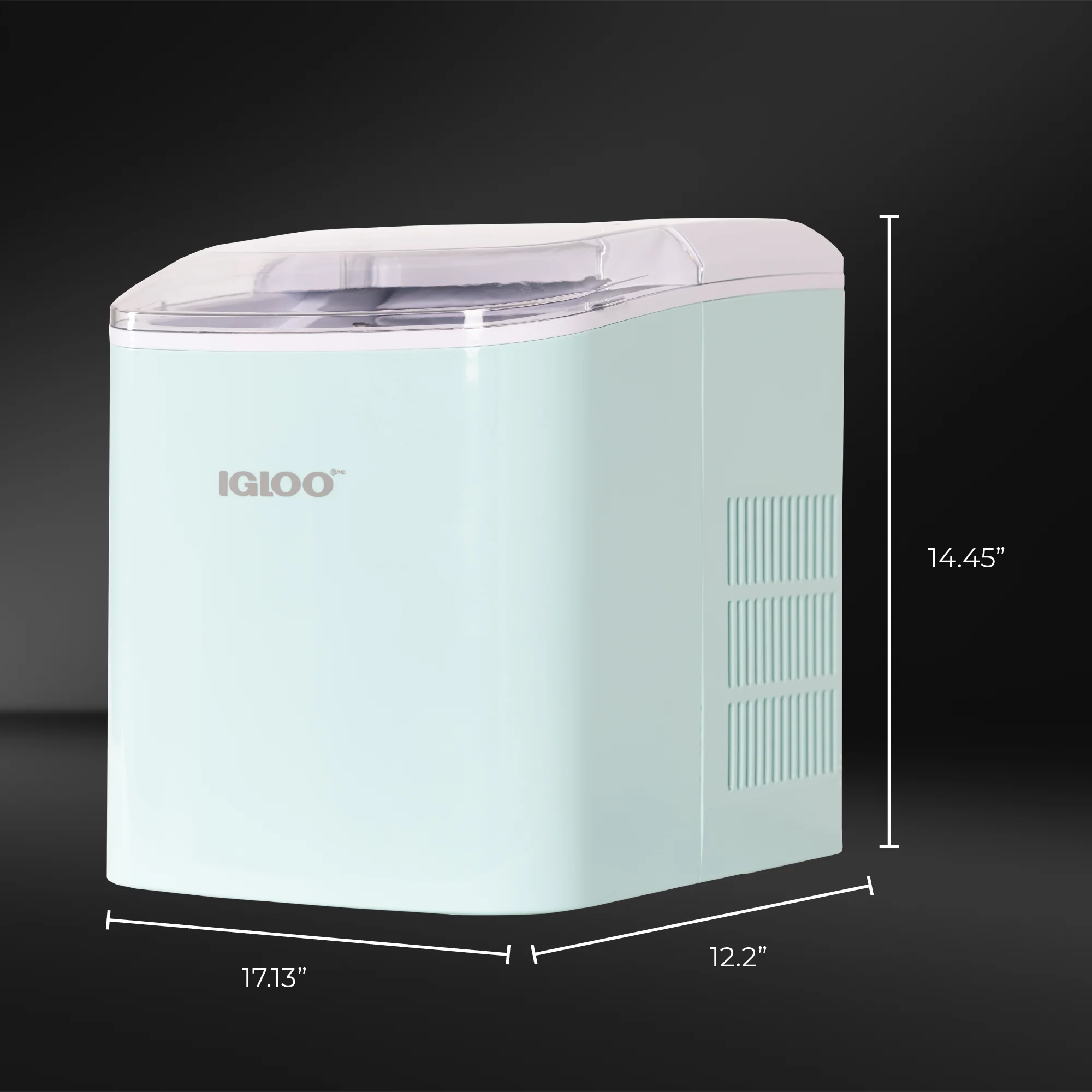 IGLOO® 26-Pound Automatic Portable Countertop Ice Maker Machine, Aqua - Inhomebuy