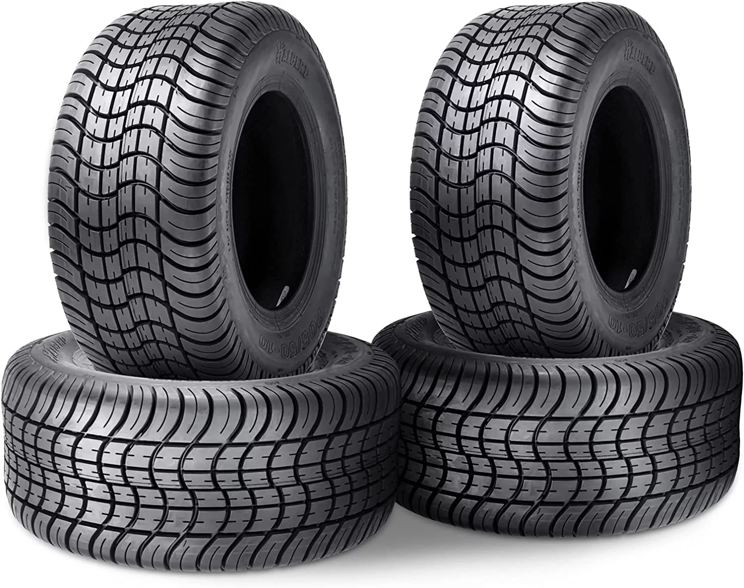 205/50-10 4PLY Golf Cart Tires 205x50-10 High Land  Ratio Tour MaX Tires for Golf Cart Club Car Set of 4 - Inhomebuy