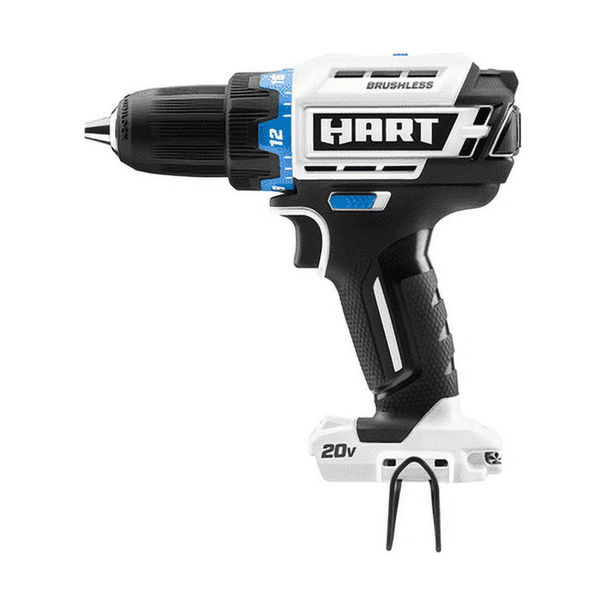 (Restored) HART 20-Volt Cordless Brushless 1/2-inch Drill/Driver Kit and 10-inch Storage Bag (1) 2Ah Lithium-Ion Battery (Refurbished) - Inhomebuy