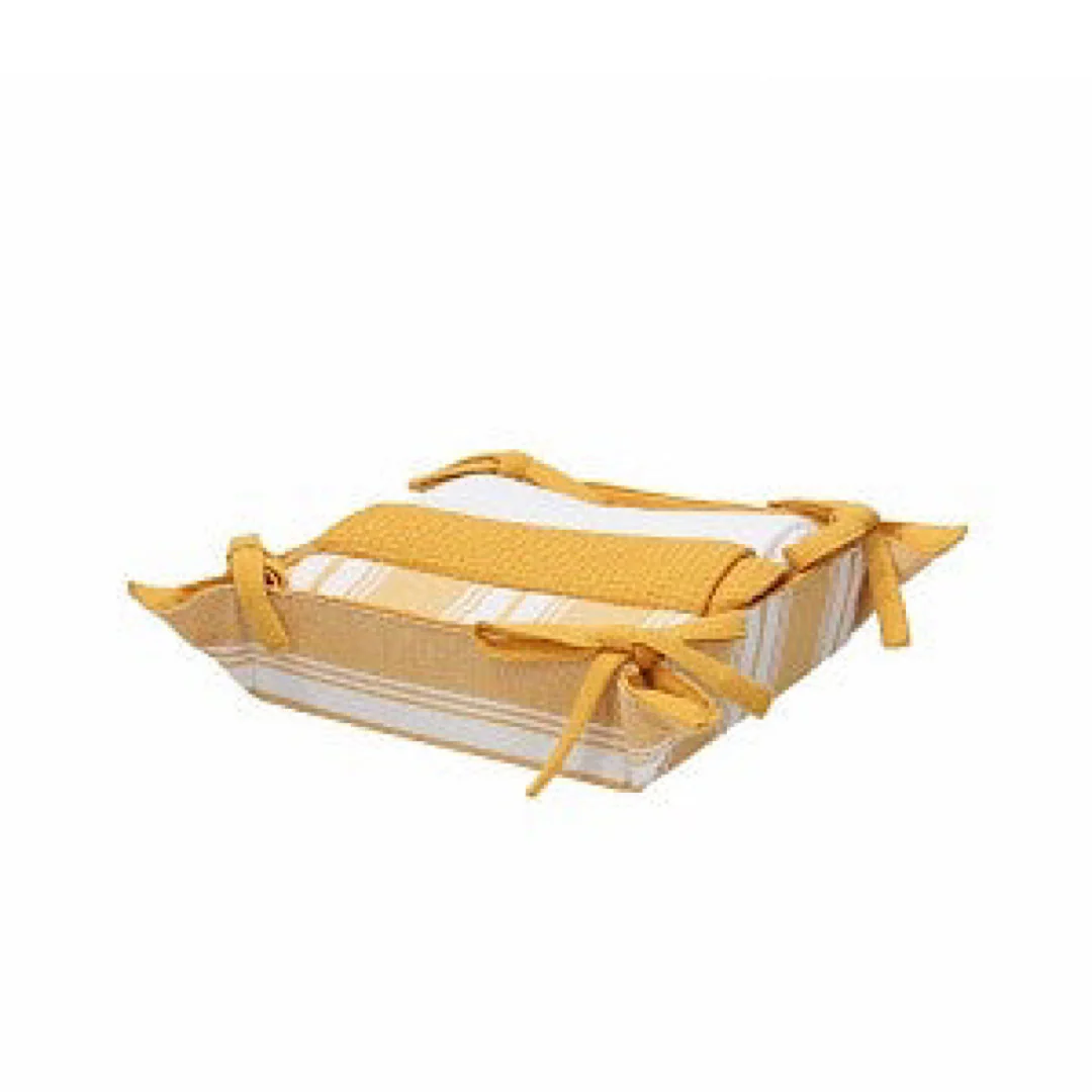 Square Basket 18x18+3 Towels 50x70 Textile Giallo - Inhomebuy