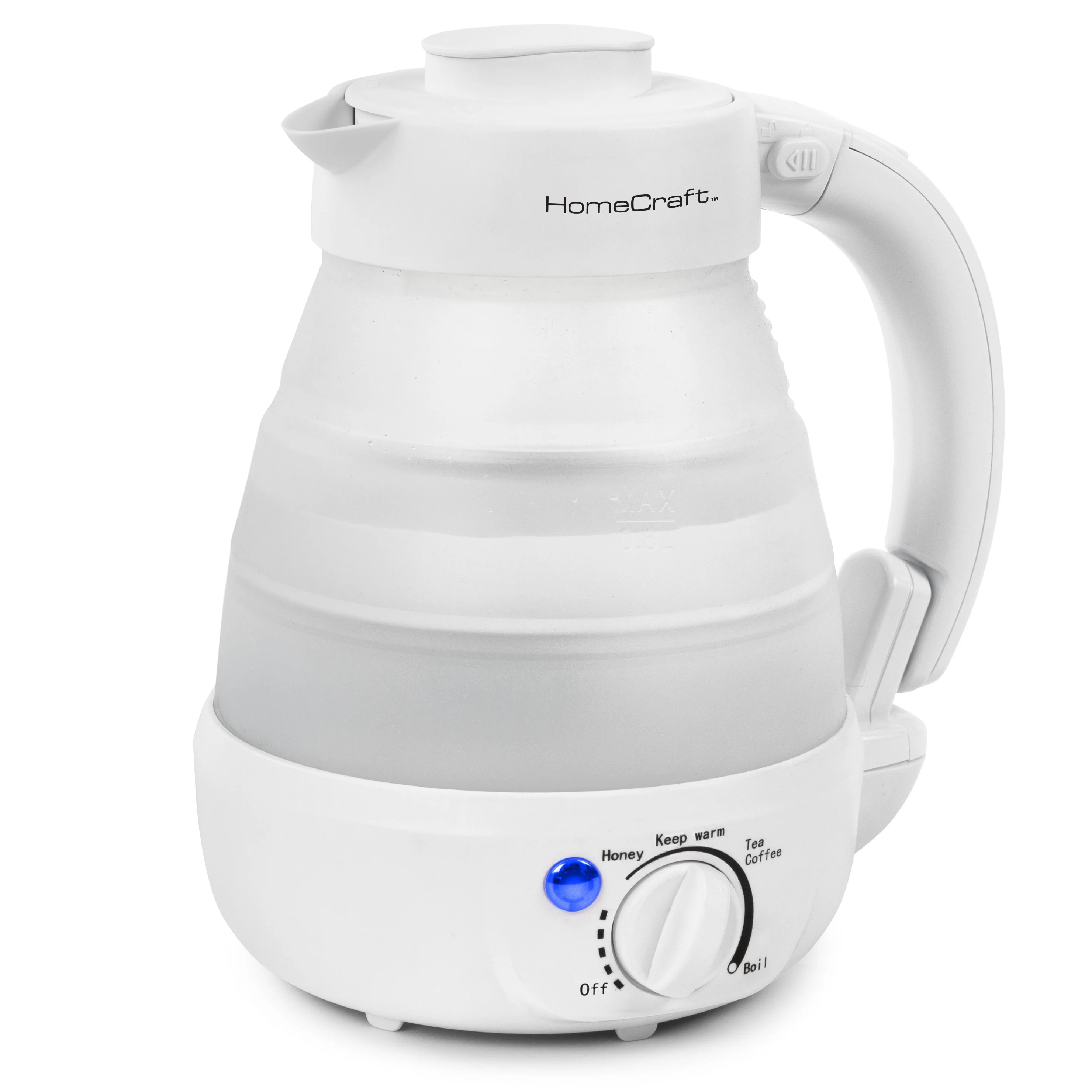 HomeCraft 0.6 Liter Collapsible Electric Water Kettle - Inhomebuy