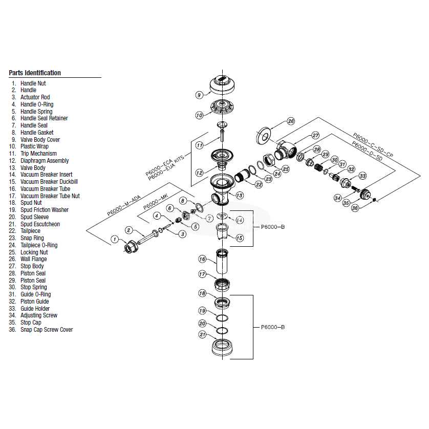 Zurn AquaFlush Closet Repair Kit P6000-ECR-WS1 - Inhomebuy