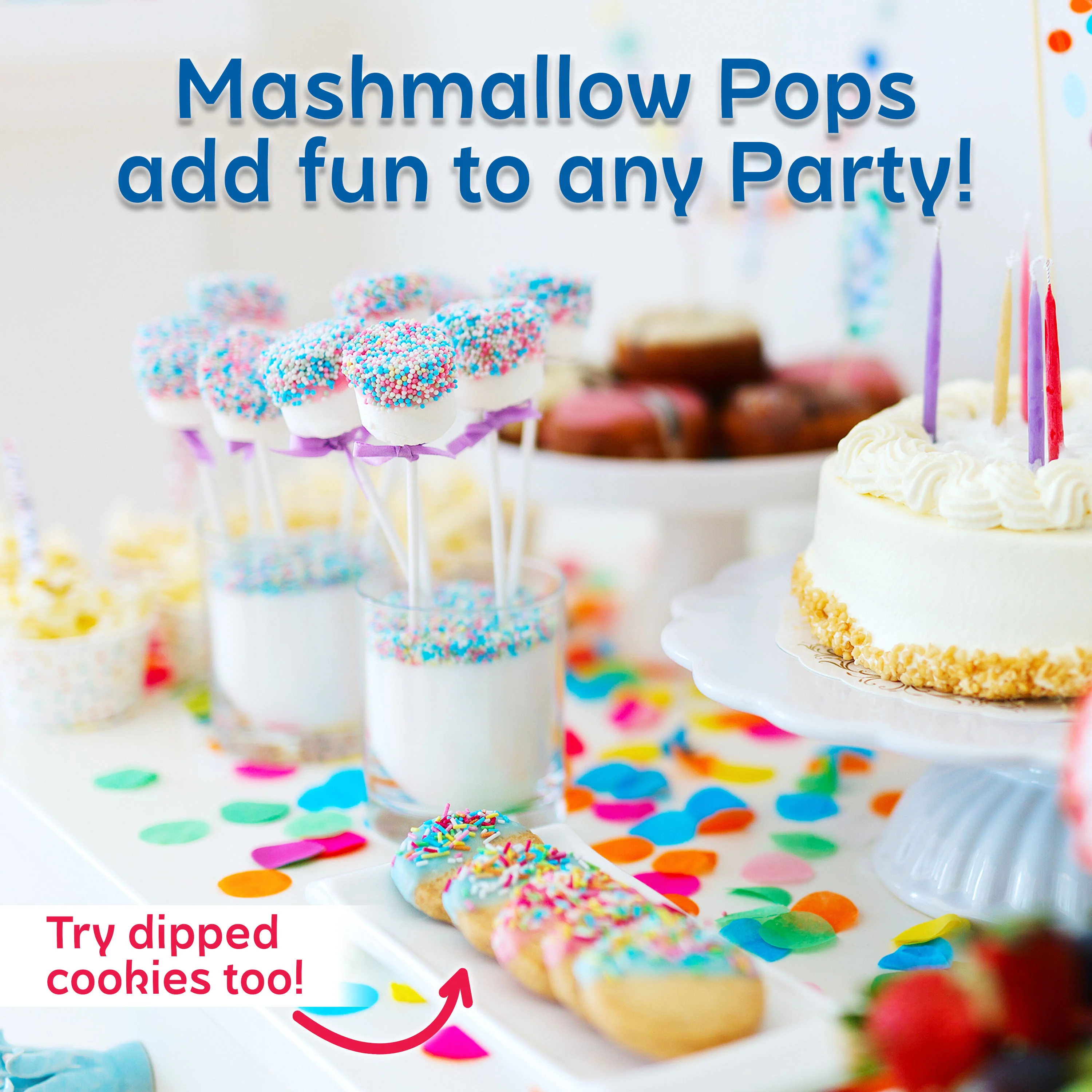 Jet-Puffed Marshmallow Dipper and Decorating Set - Inhomebuy