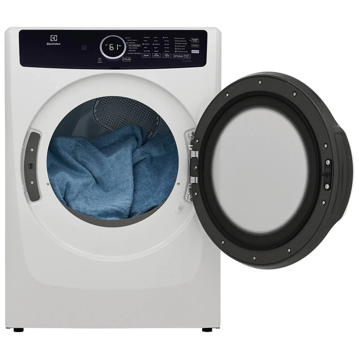 ELECTROLUX 4 SERIES 8.0 CU. FT. WHITE FRONT LOAD ELECTRIC DRYER WITH LUXURY-QUIET SOUND SYSTEM - ELF - Inhomebuy
