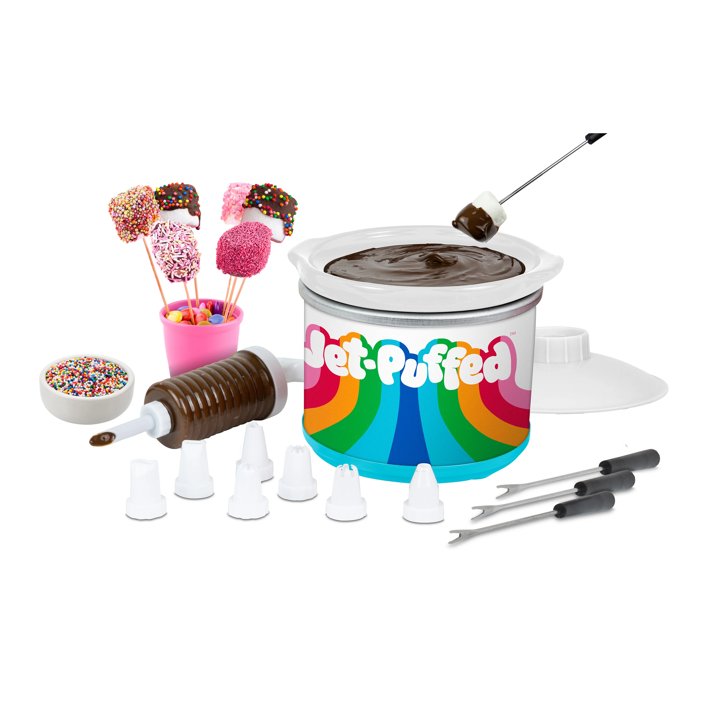 Jet-Puffed Marshmallow Dipper and Decorating Set - Inhomebuy