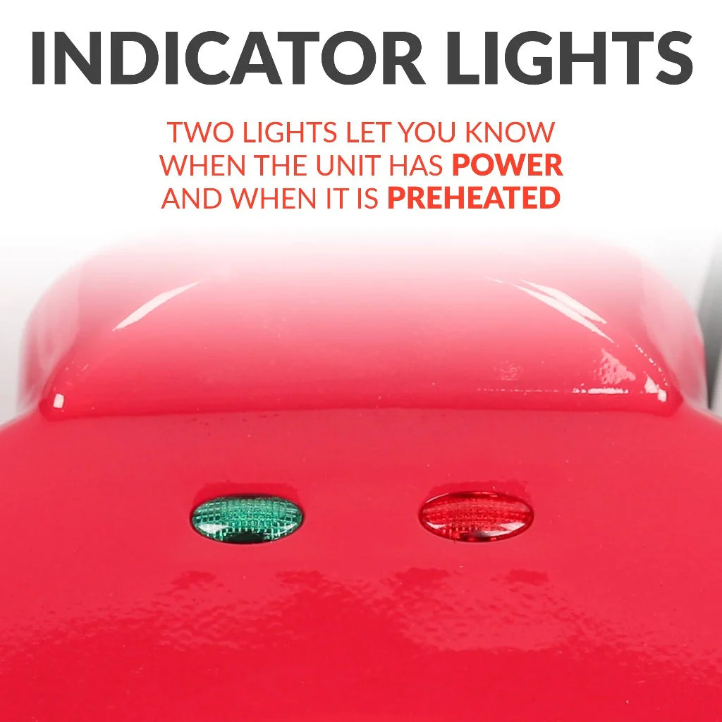 Taco Tuesday Deluxe 8-Inch 6-Wedge Electric Quesadilla Maker with Extra Stuffing Latch - Inhomebuy