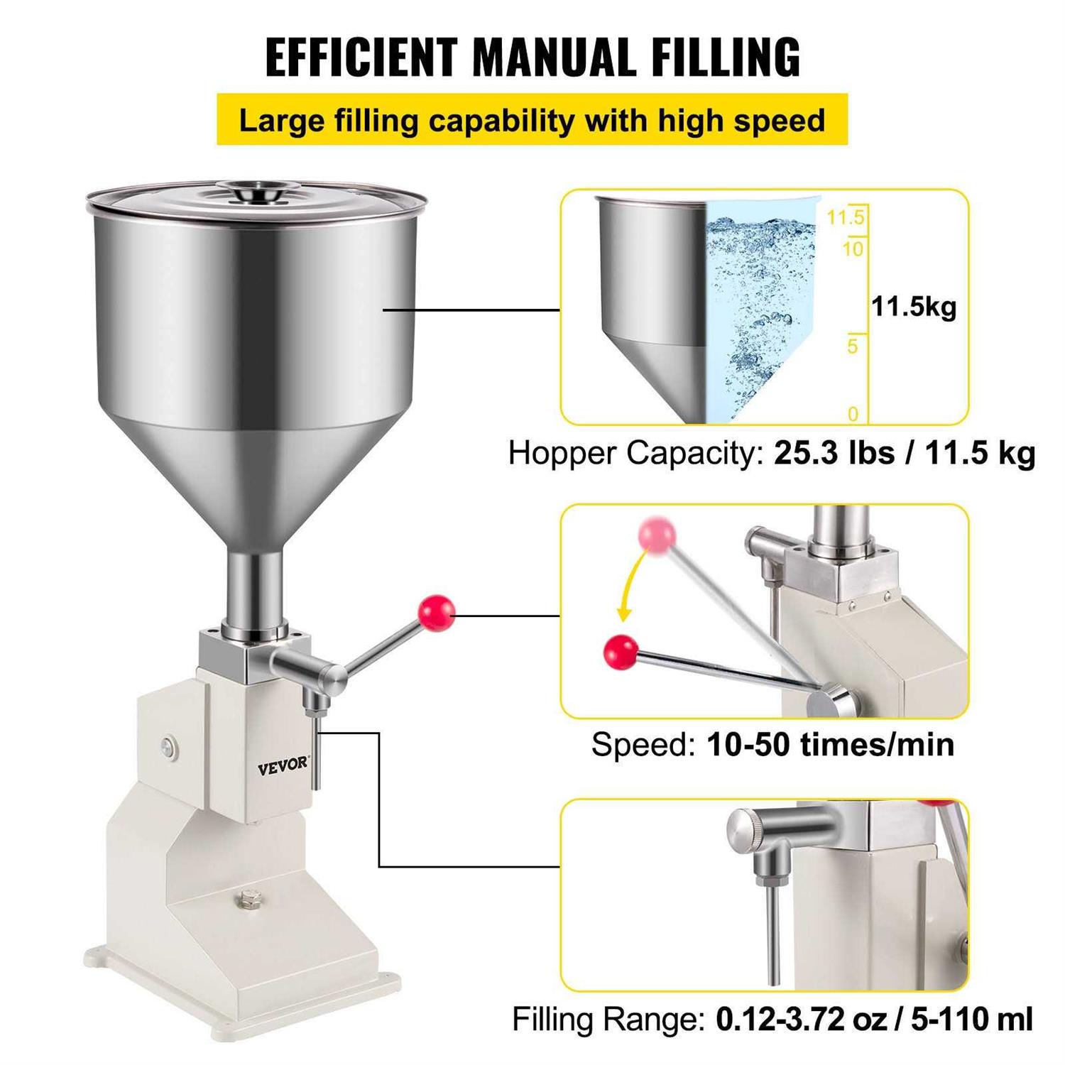 VEVOR Manual Liquid Filling Machine - Inhomebuy