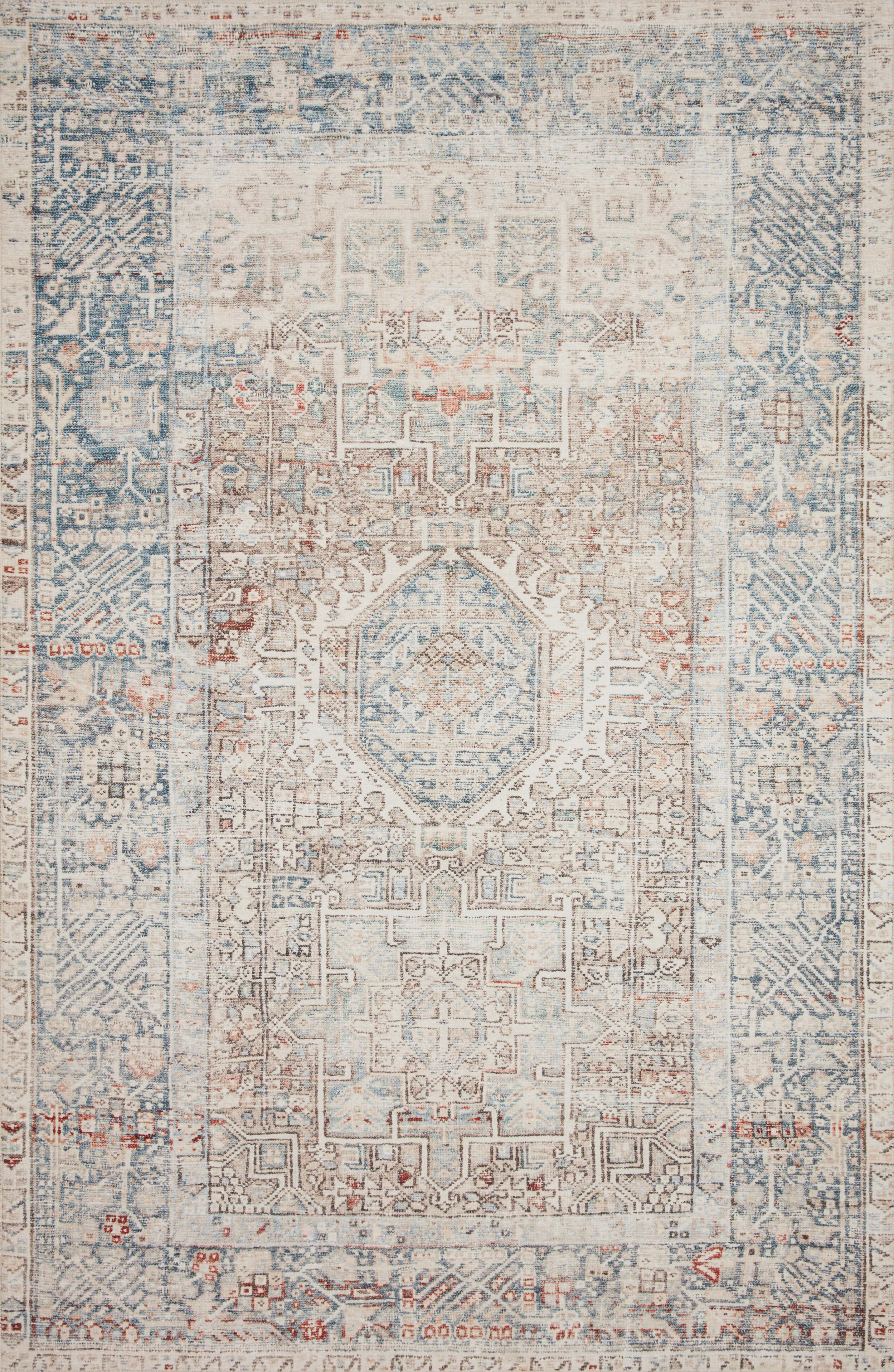Chris Loves Julia x Loloi Rug in Natural, Ocean - 7'6