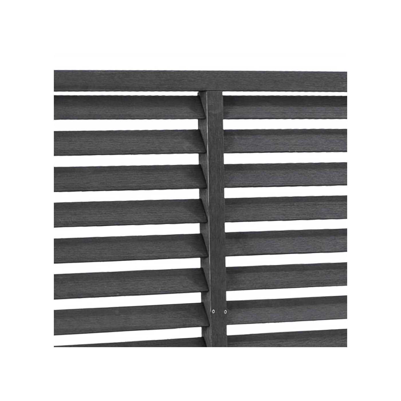 vidaXL Louver Fence WPC 70.9×70.9 - Inhomebuy