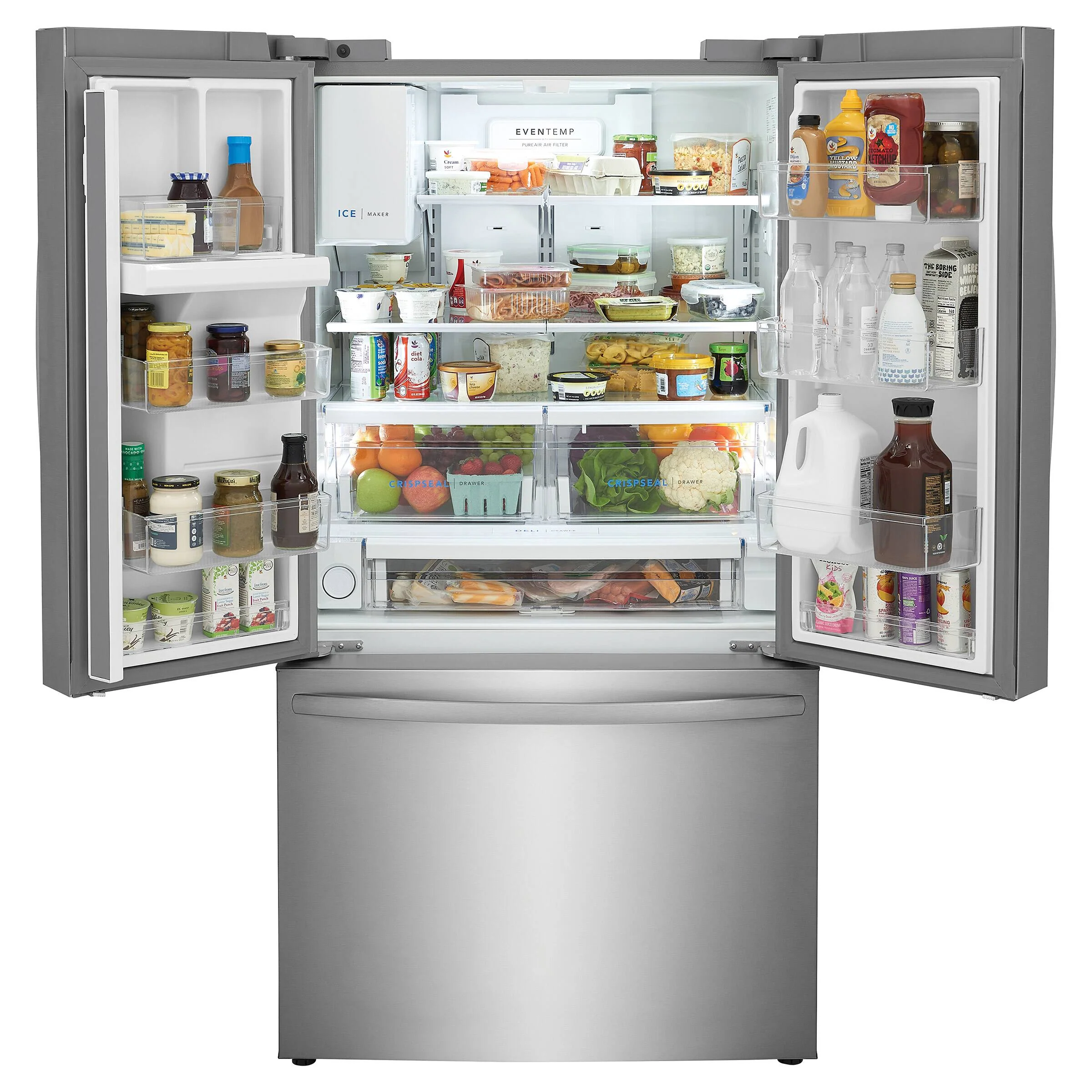 FRIGIDAIRE 36 IN. 22.6 CU FT. STAINLESS STEEL COUNTER-DEPTH FRENCH DOOR REFRIGERATOR - FRFC2323AS - Inhomebuy